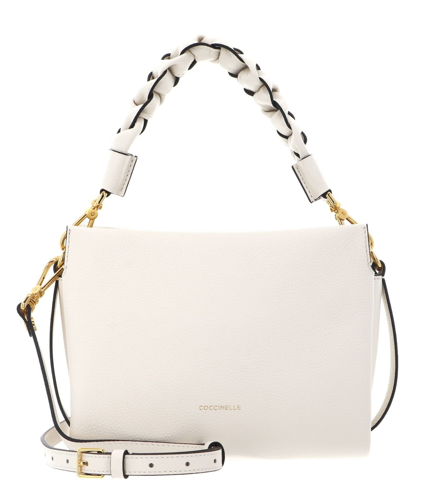 COCCINELLE Umhängetasche Crossbody Double Grainy Leather, aus echtem Leder