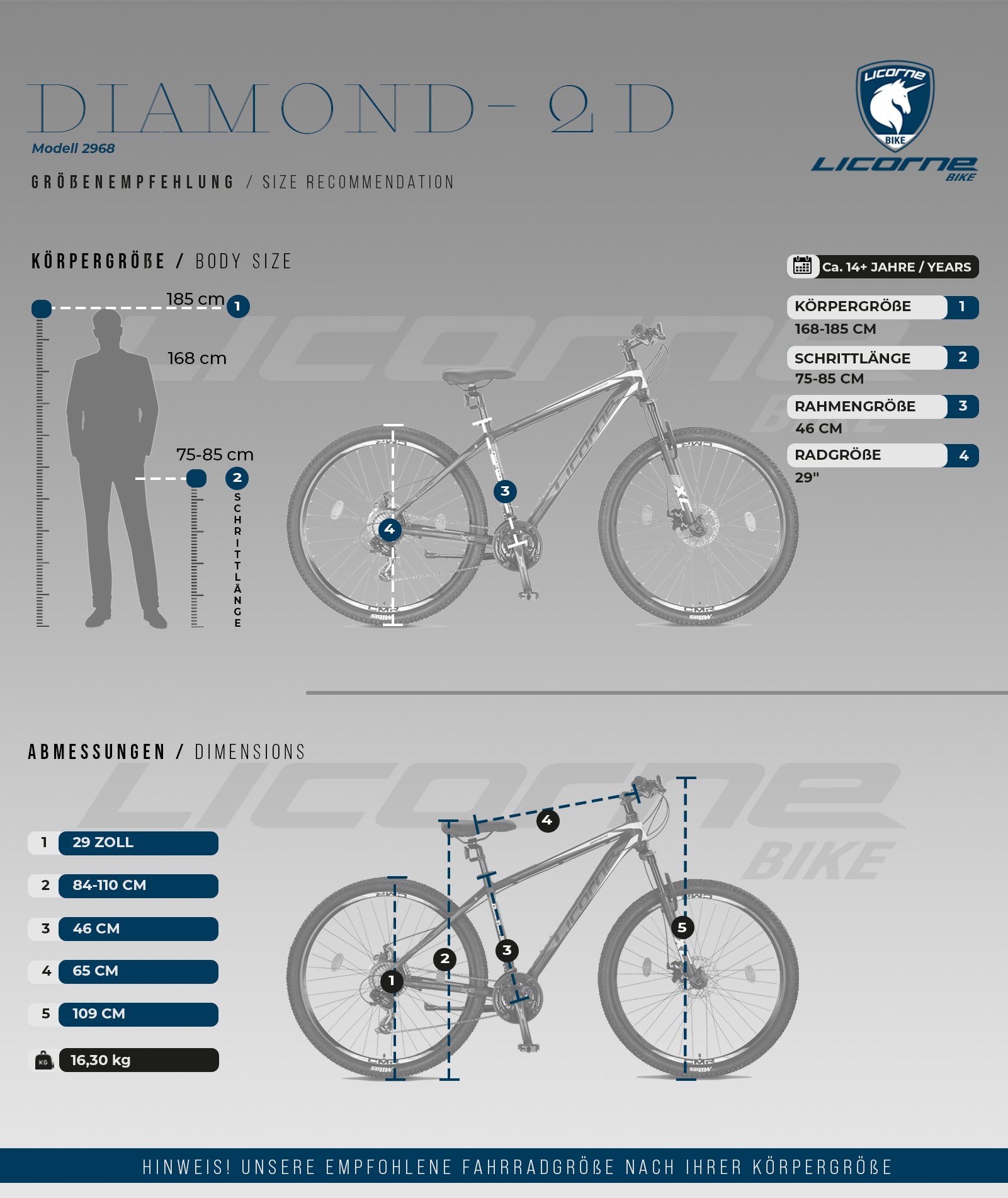 Licorne Bike Mountainbike Diamond