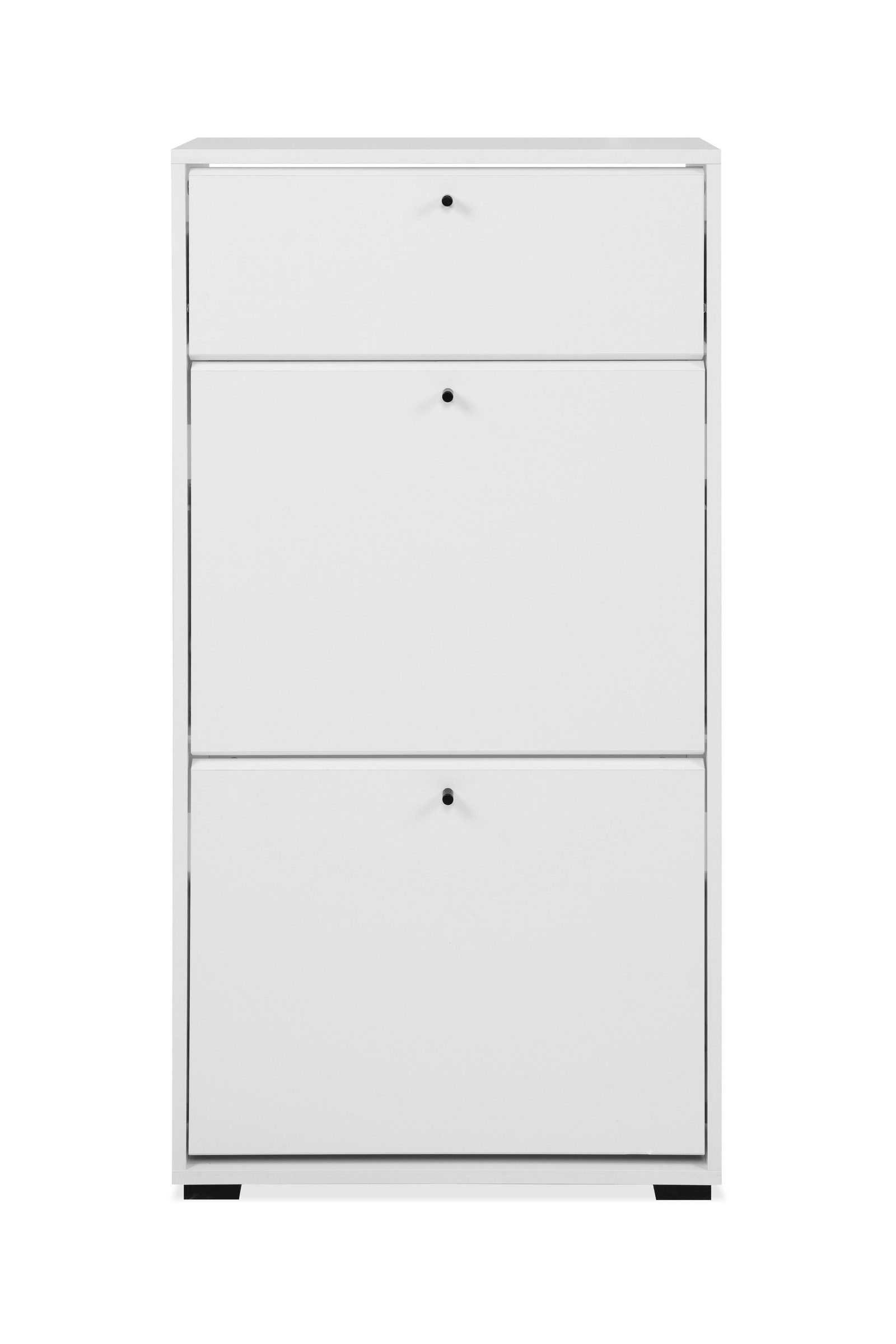 freiraum Schuhkipper Schuhkipper >Lüneburg< in weiß, in weiß, Holzwerkstoff - 58x111x25cm (BxHxT)