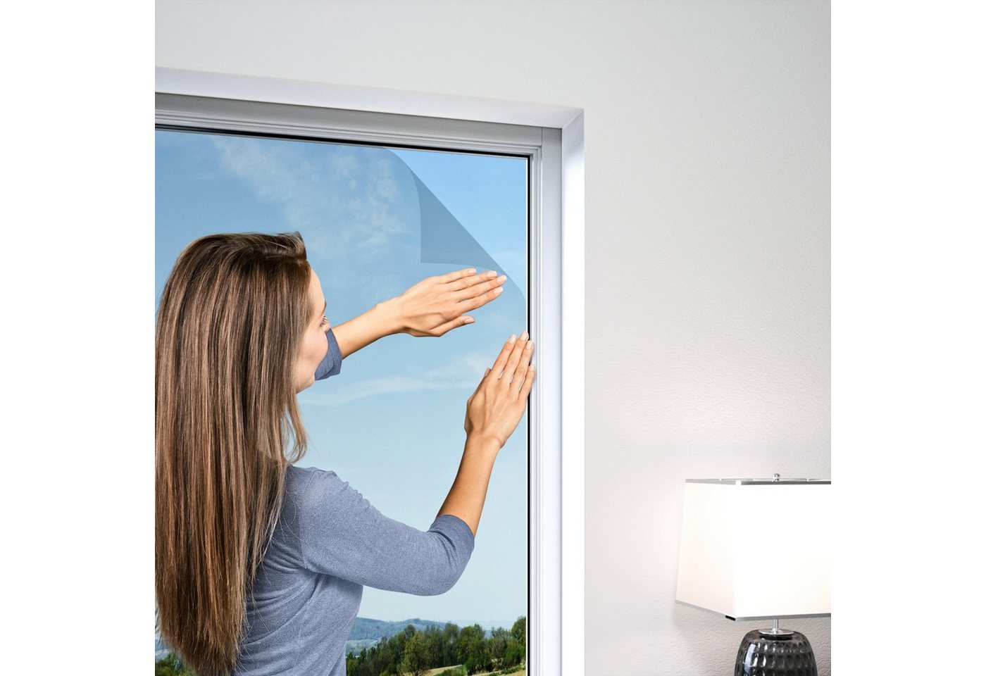 Thumbnail - Windhager Moskitonetz Standard für Fenster, Insektenschutzgitter, BxH: 150x180 cm