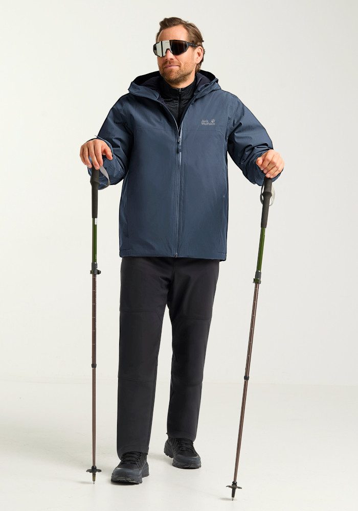 Jack Wolfskin Winterjacke WISPER INS JKT M Schlichte Isolationsjacke mit Wetterschutz. – Bild 3 von 5