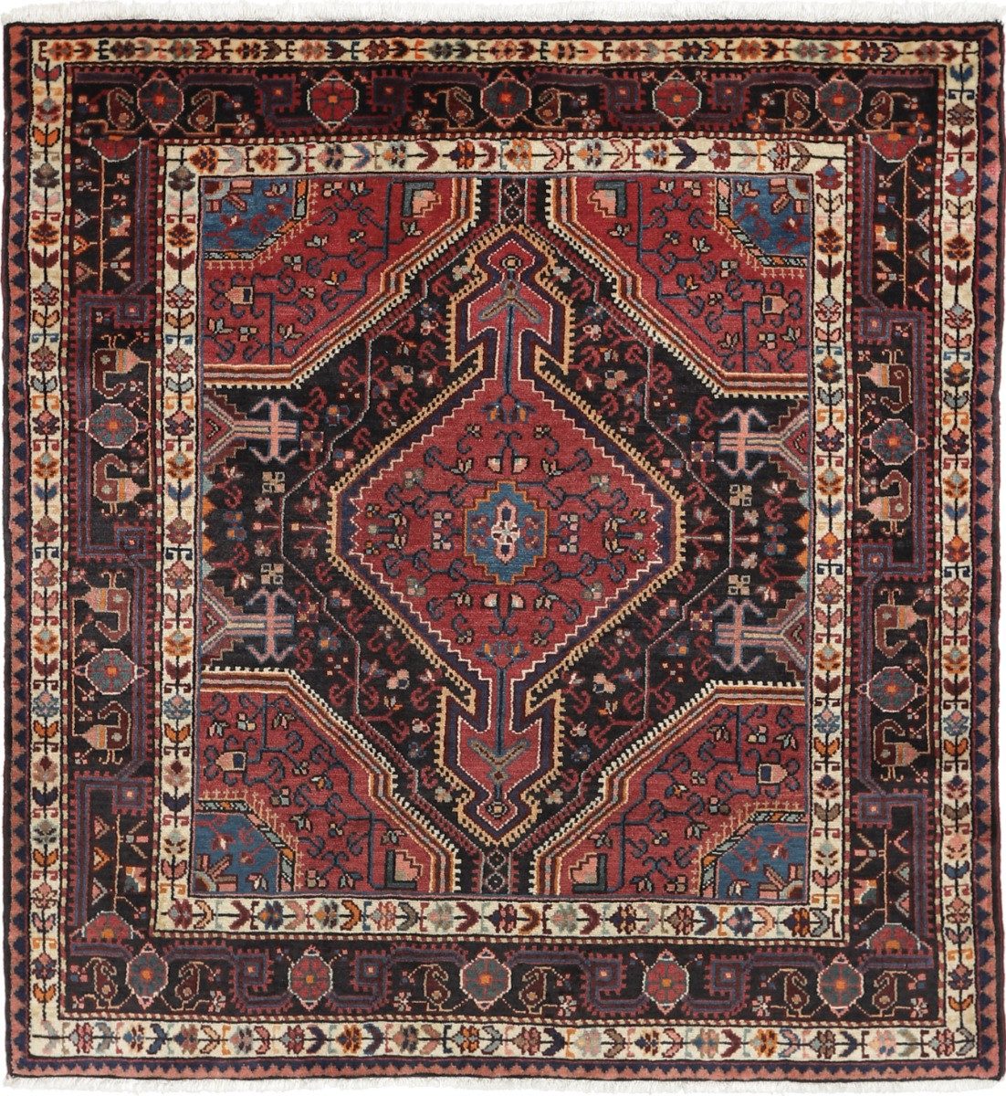 Carpet Avenue Teppich Beghardeh 140x131, Quadrat, Höhe: 10 mm