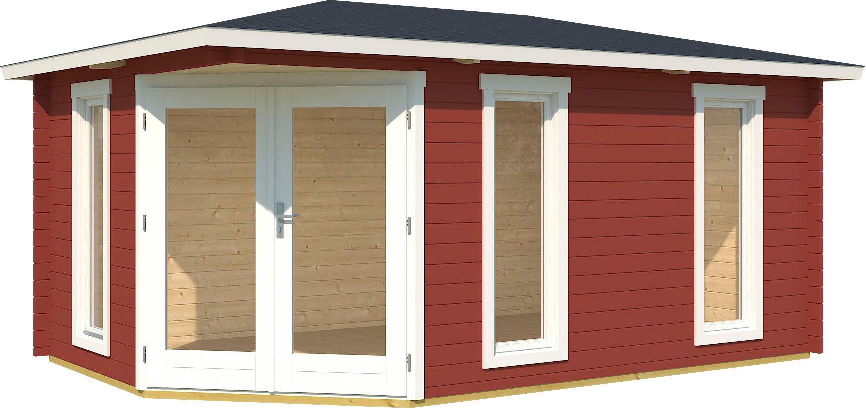 LASITA MAJA Gartenhaus EDINBURGH, BxT: 490x322 cm, (Set, inkl. Fussbodenbretter zum verlegen)