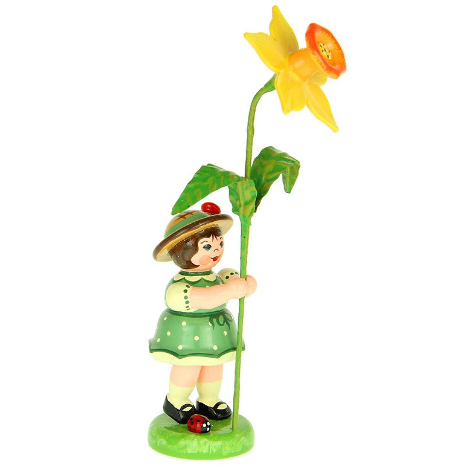 Hubrig Volkskunst Zschorlau Erzgebirge Sammelfigur Hubrig Blumenkind / Blum günstig online kaufen