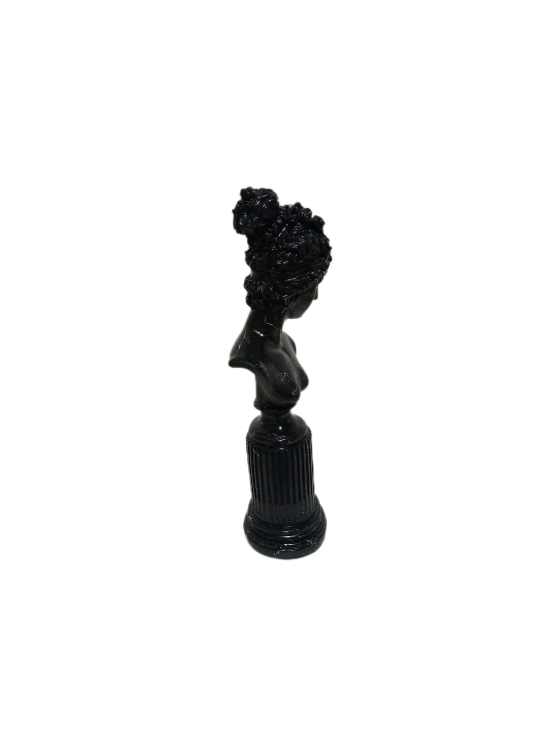 Dekofigur Dekofigur Frau Schwarz Marmoroptik, Polyresin moebel17 Skulptur aus