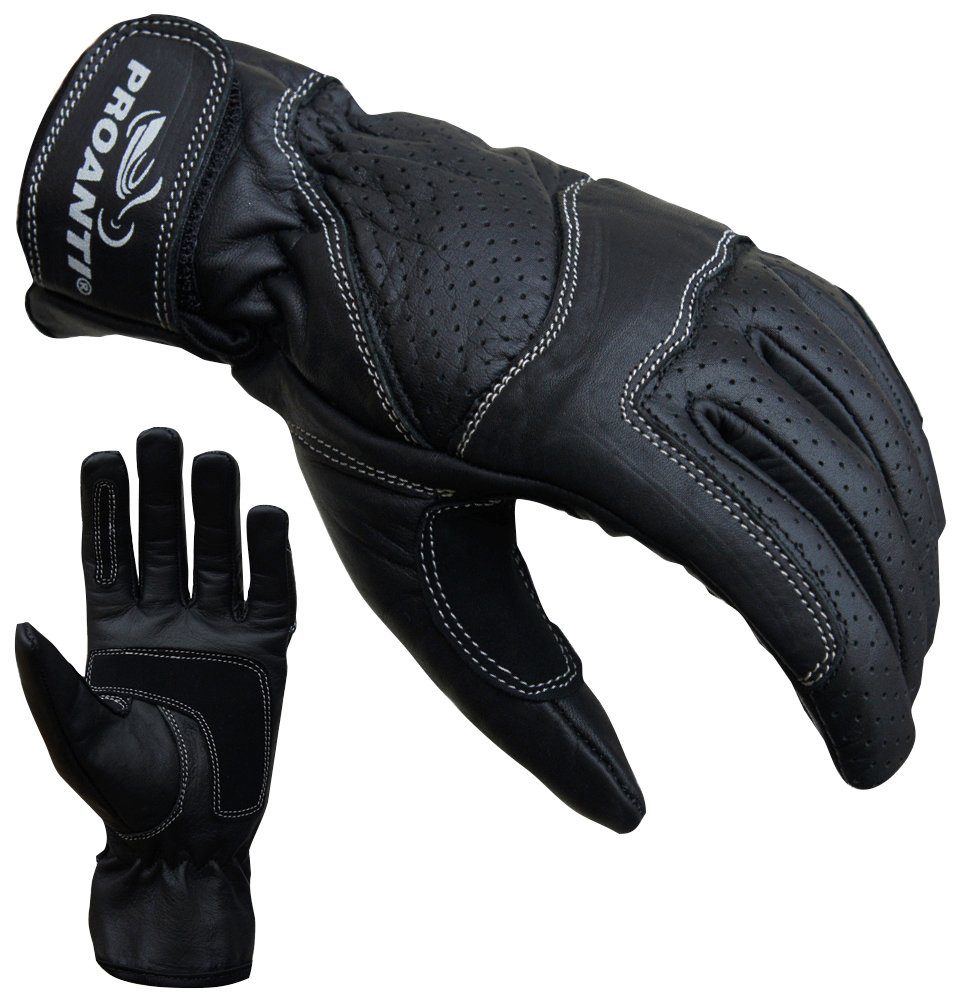 Genießen Sie große Rabatte PROANTI Motorradhandschuhe Damen Leder Handschuhe