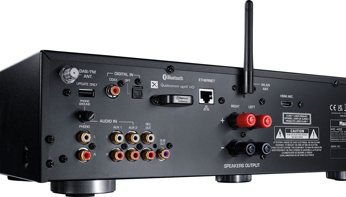 High-End-Audiostandard HD) 7.1-Kanal-AV-Netzwerk-Receiver aptX (Bluetooth®-5.0-Eingang unterstu?tzt 400 Magnat den neuen MC Qualcomm®