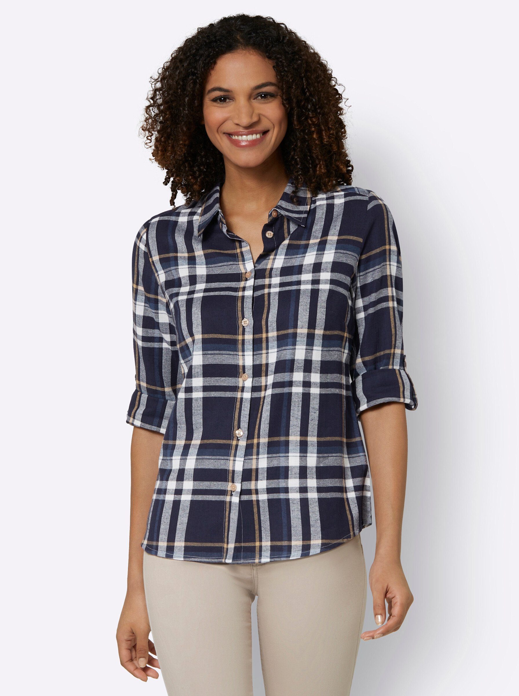 Witt Klassische Bluse Flanellbluse