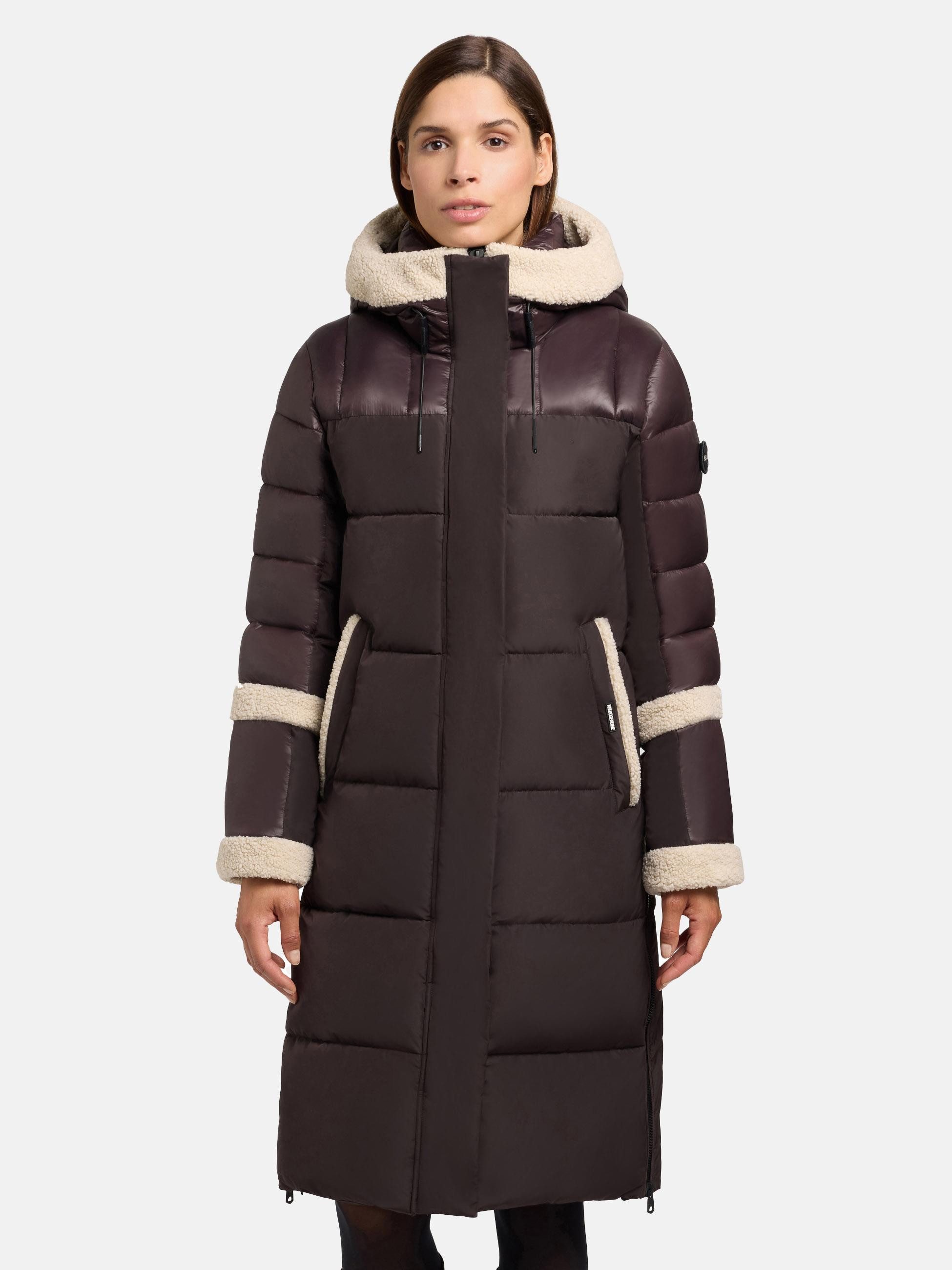 khujo Steppmantel Desna2 Langer gesteppter Damen Mantel mit zahlreichen Fea günstig online kaufen