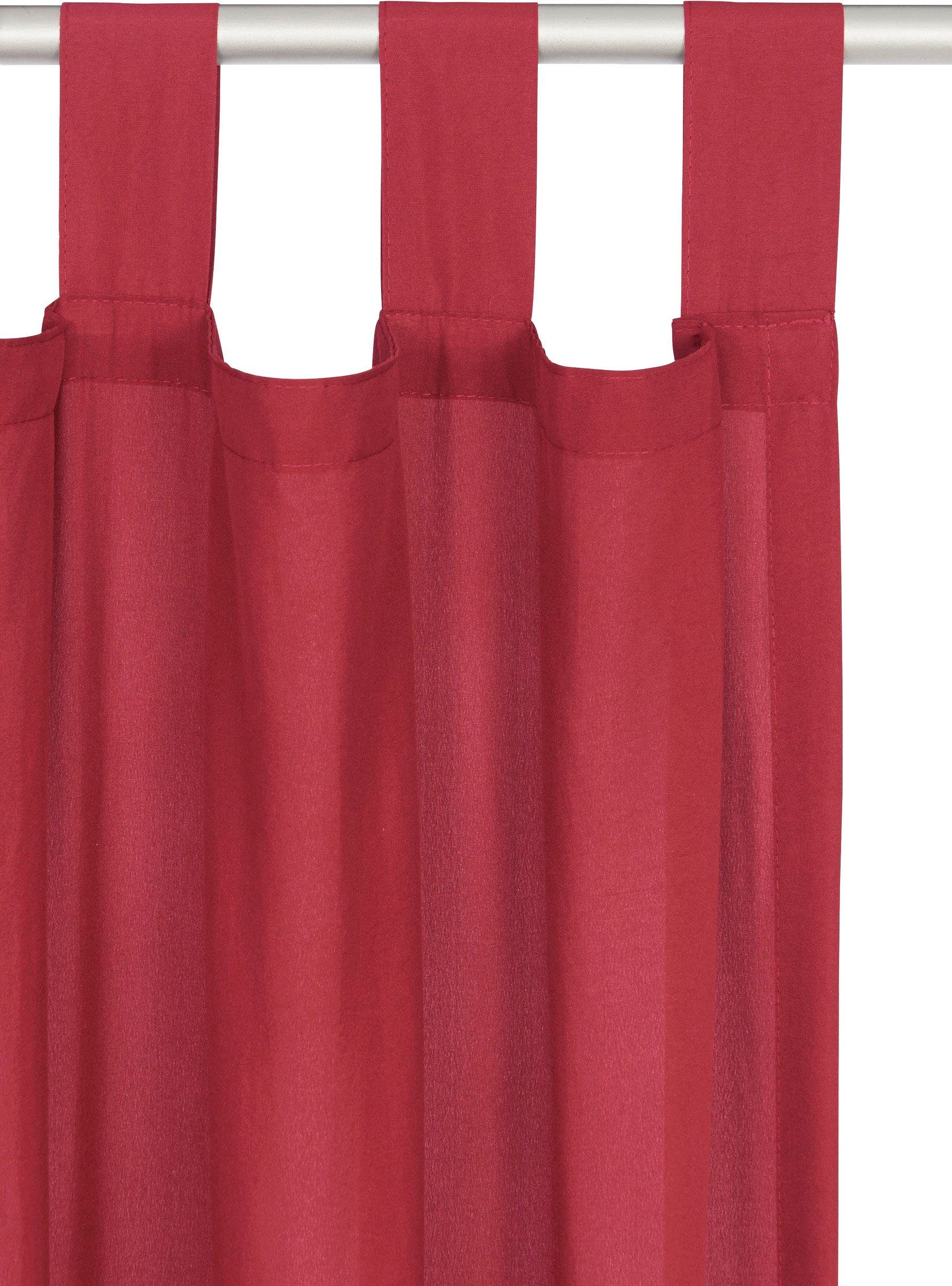 OTTO home Vorhang Raja mit Schlaufen, 2er Pack, blickdicht, Topseller (2 St), Schlaufen, blickdicht, Polyester, 2er-Set, Bestseller, einfarbig, modern, pflegele – Bild 5 von 5