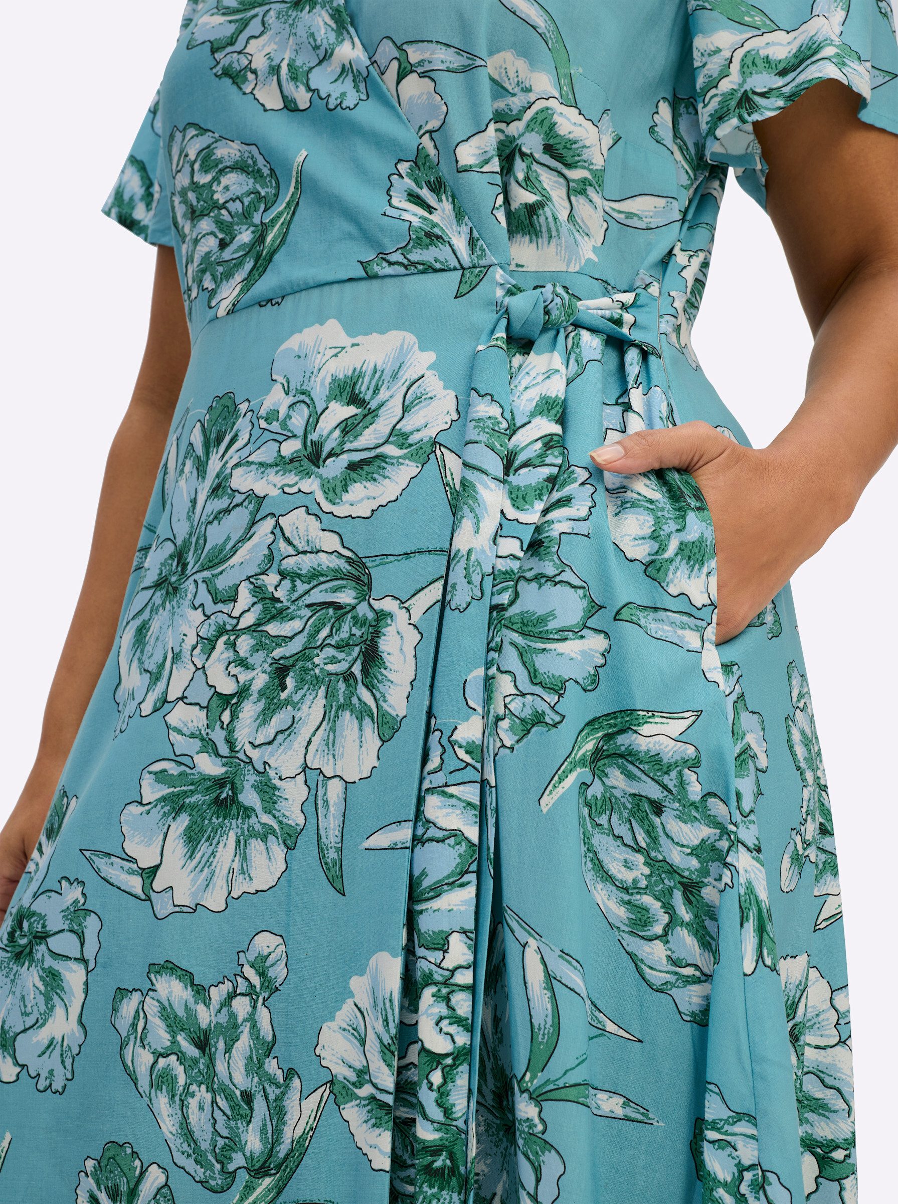 sheego by Joe Browns Etuikleid Kleid Kurzarm – Bild 5 von 5