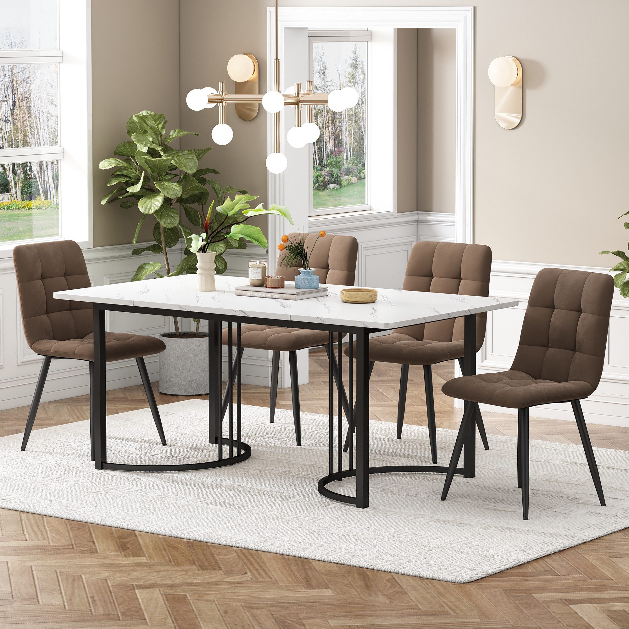 HAUSS SPOLE Essgruppe 5-tlg Esstisch mit günstig online kaufen