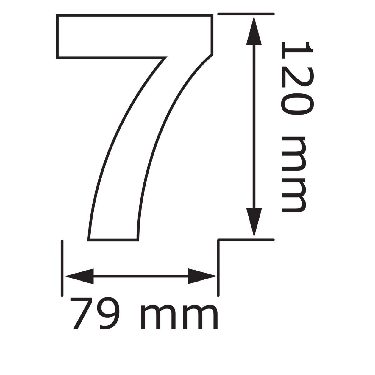 Briefkasten Bravios Weiß Hausnummer ''7''