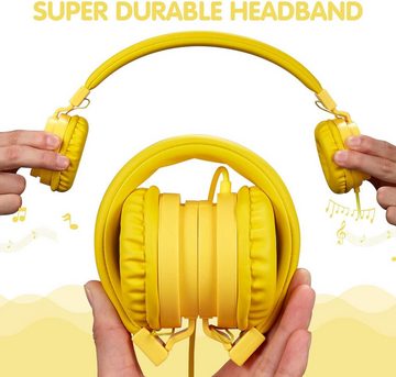 ONTA Faltbarer Leichte für Kinder On Ear Audio Kinder-Kopfhörer (Robustes Kabel aus TPE für eine langlebige und zuverlässige Verbindung., mit erstklassiger Klangqualität und individuellem Komfort)