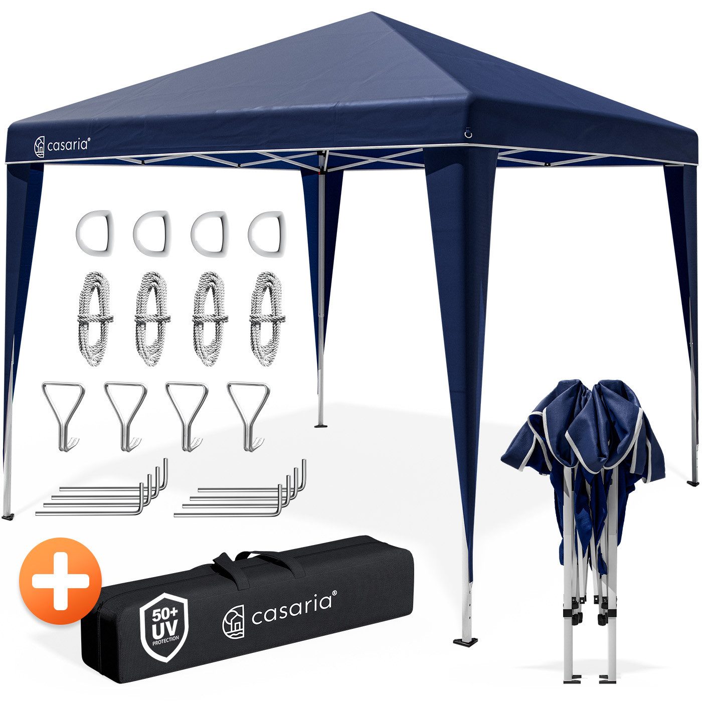 Casaria Pavillon, Pop-Up 300x300 cm Witterungsbeständig UV-Schutz 50+ inkl. Tasche