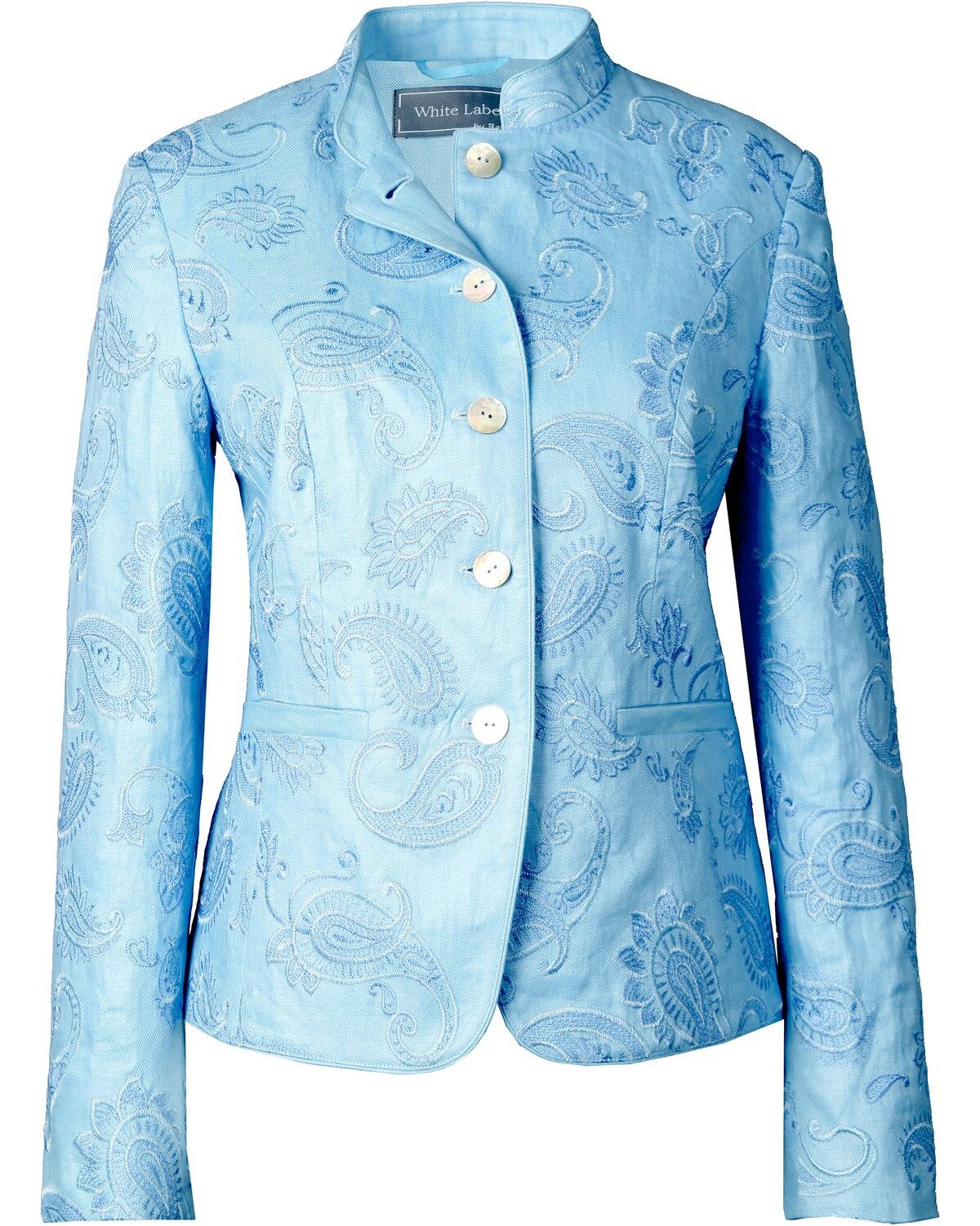 White Label Outdoorjacke Bestickte Stehkragenjacke günstig online kaufen