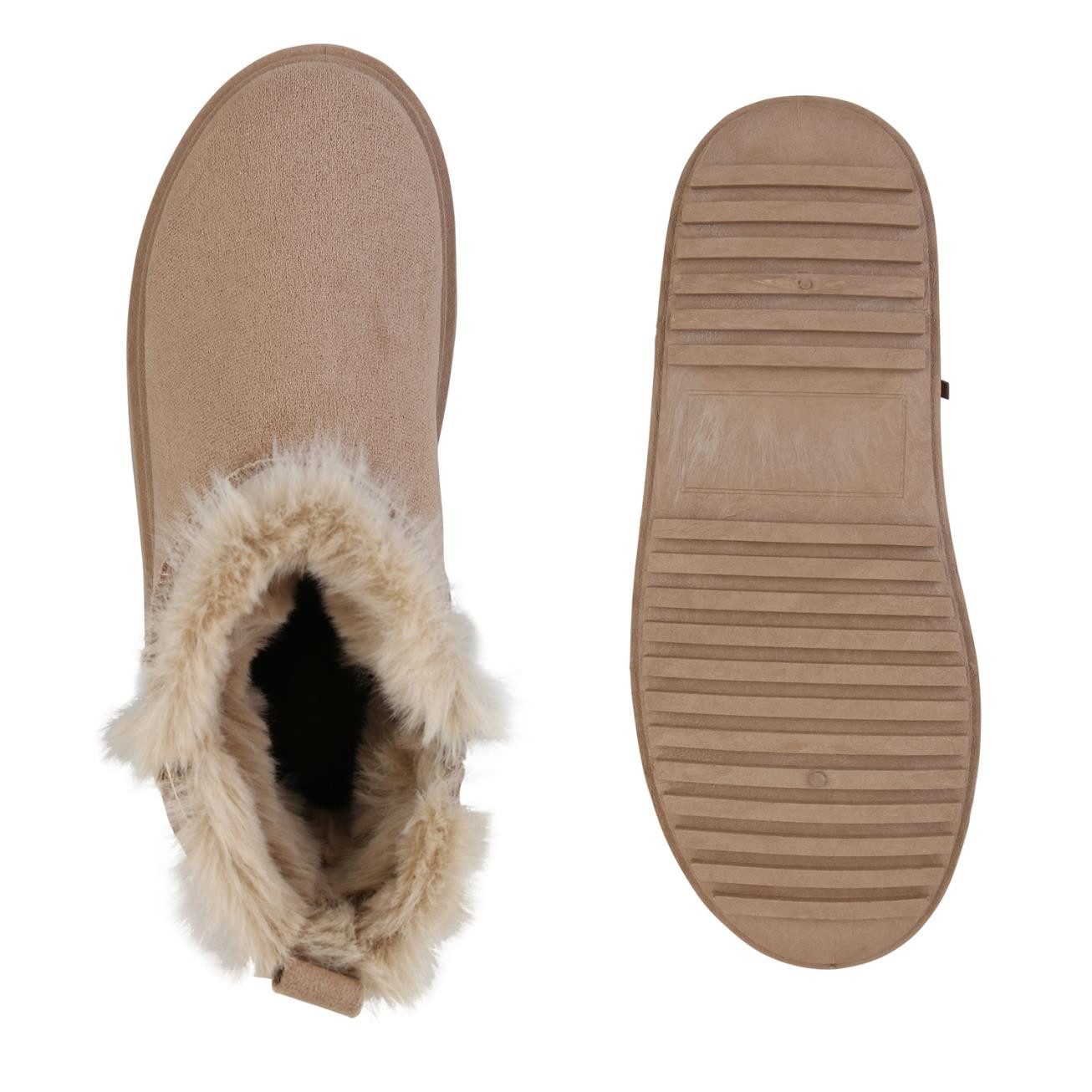 VAN HILL 841363 Winterstiefelette Damen Warm Gefütterte Winter Boots Stiefe günstig online kaufen