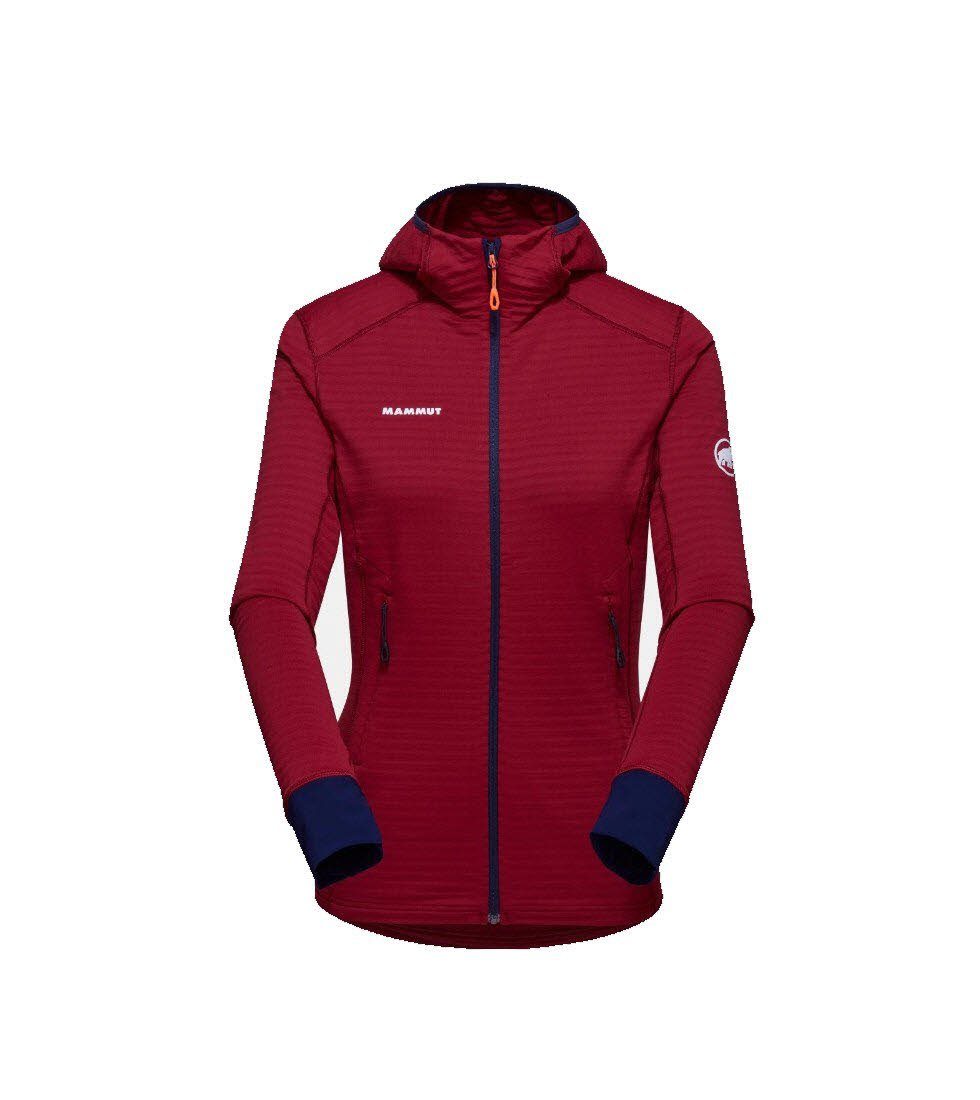 Mammut Funktionsjacke Taiss Light ML Hooded Jacket Women BLOOD RED-MARINE | 