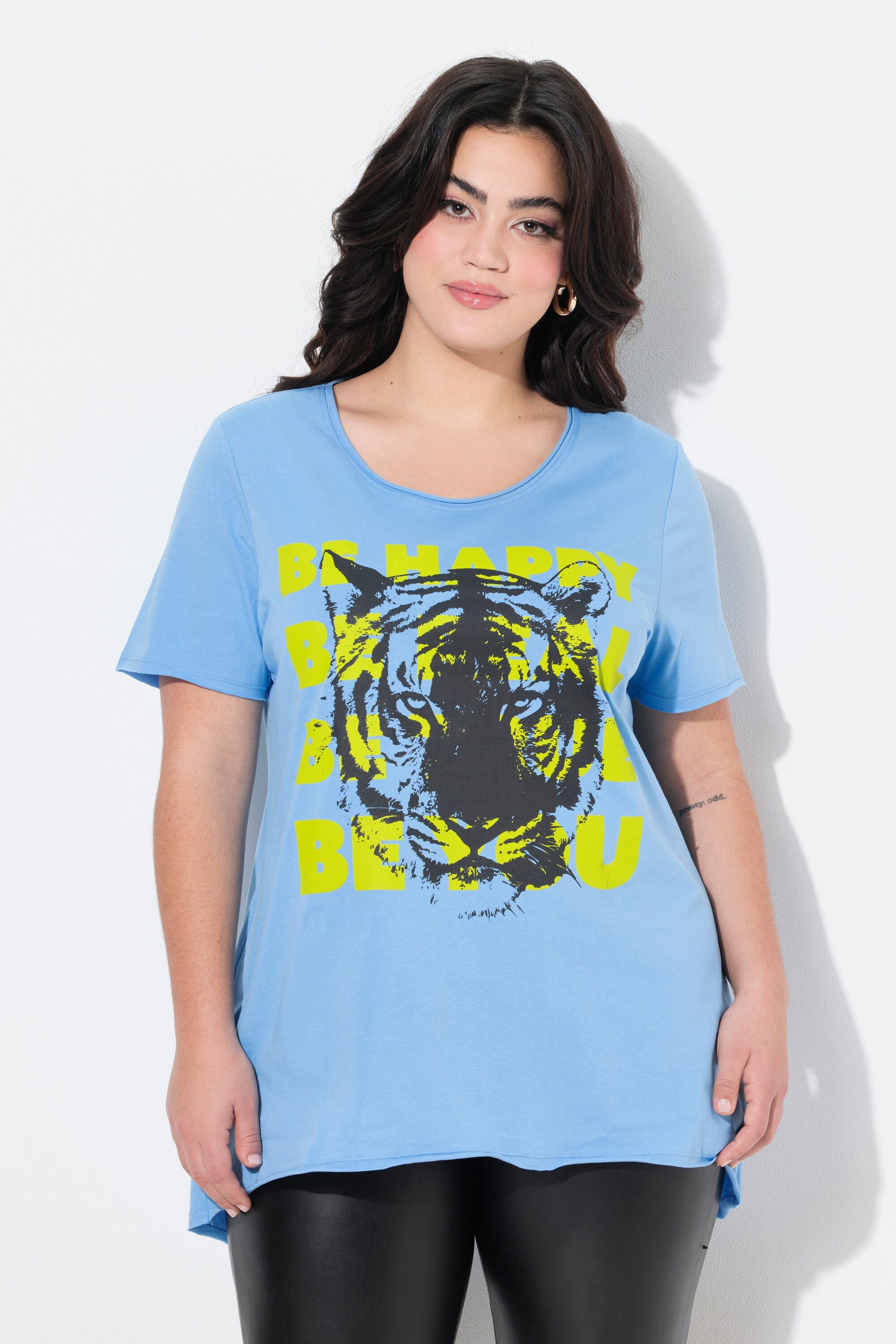 Angel of Style T-Shirt T-Shirt A-Linie Schriftzug und Tiger
