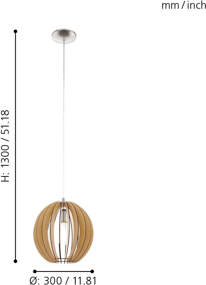 EGLO Pendelleuchte COSSANO, ohne Leuchtmittel, Hängeleuchte günstig online kaufen