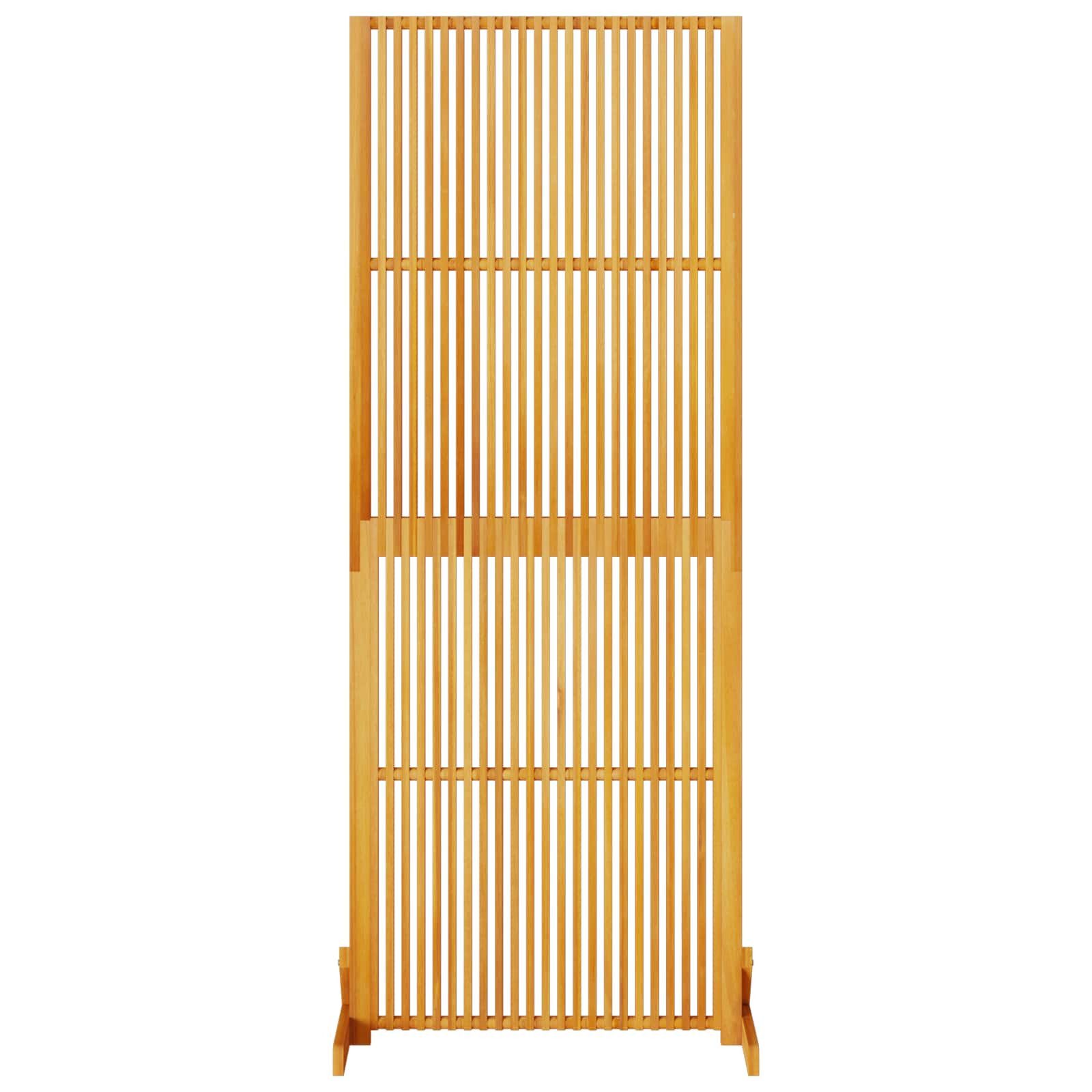 vidaXL Raumteiler Sichtschutz Braun 79,5 x 50 x 200 cm Massivholz, 1-tlg.
