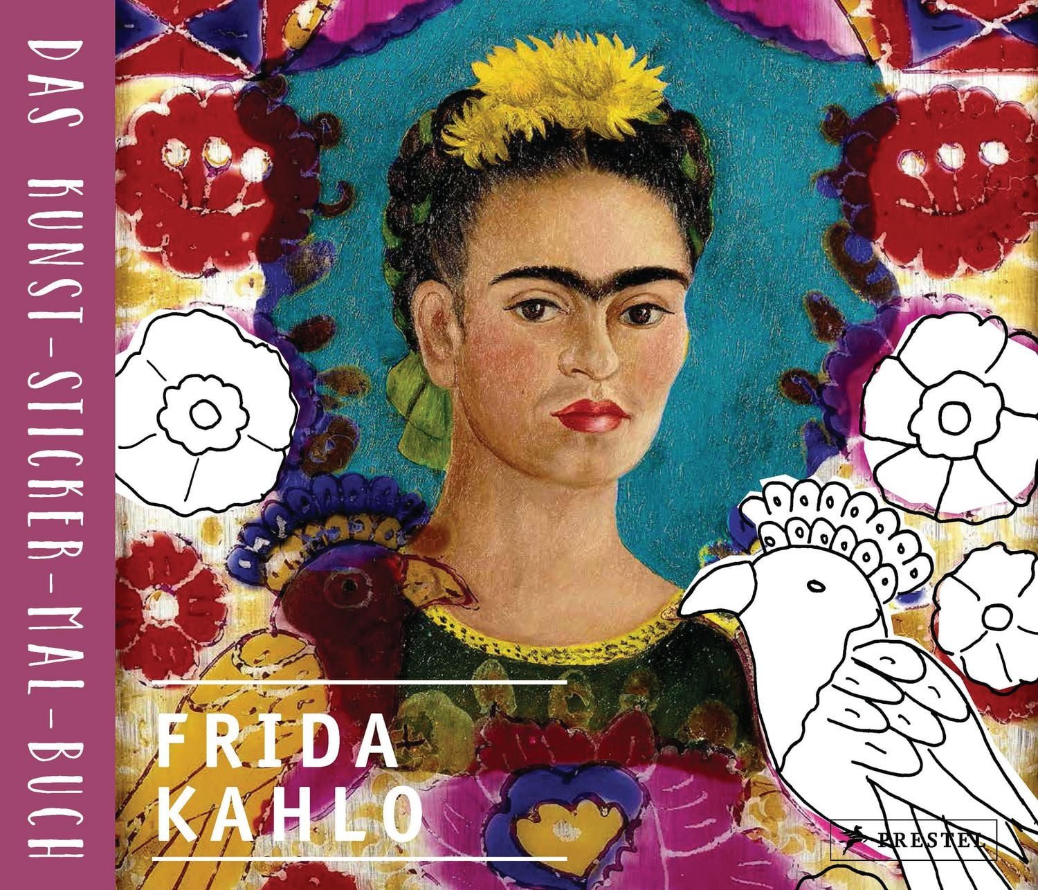 Frida Kahlo / Andrea Weissenbach, Das Kunst-Sticker-Mal-Buch