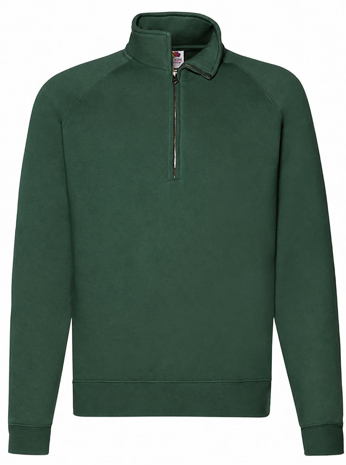 Fruit of the Loom Sweatshirt Premium Zip Neck Raglan Sweat