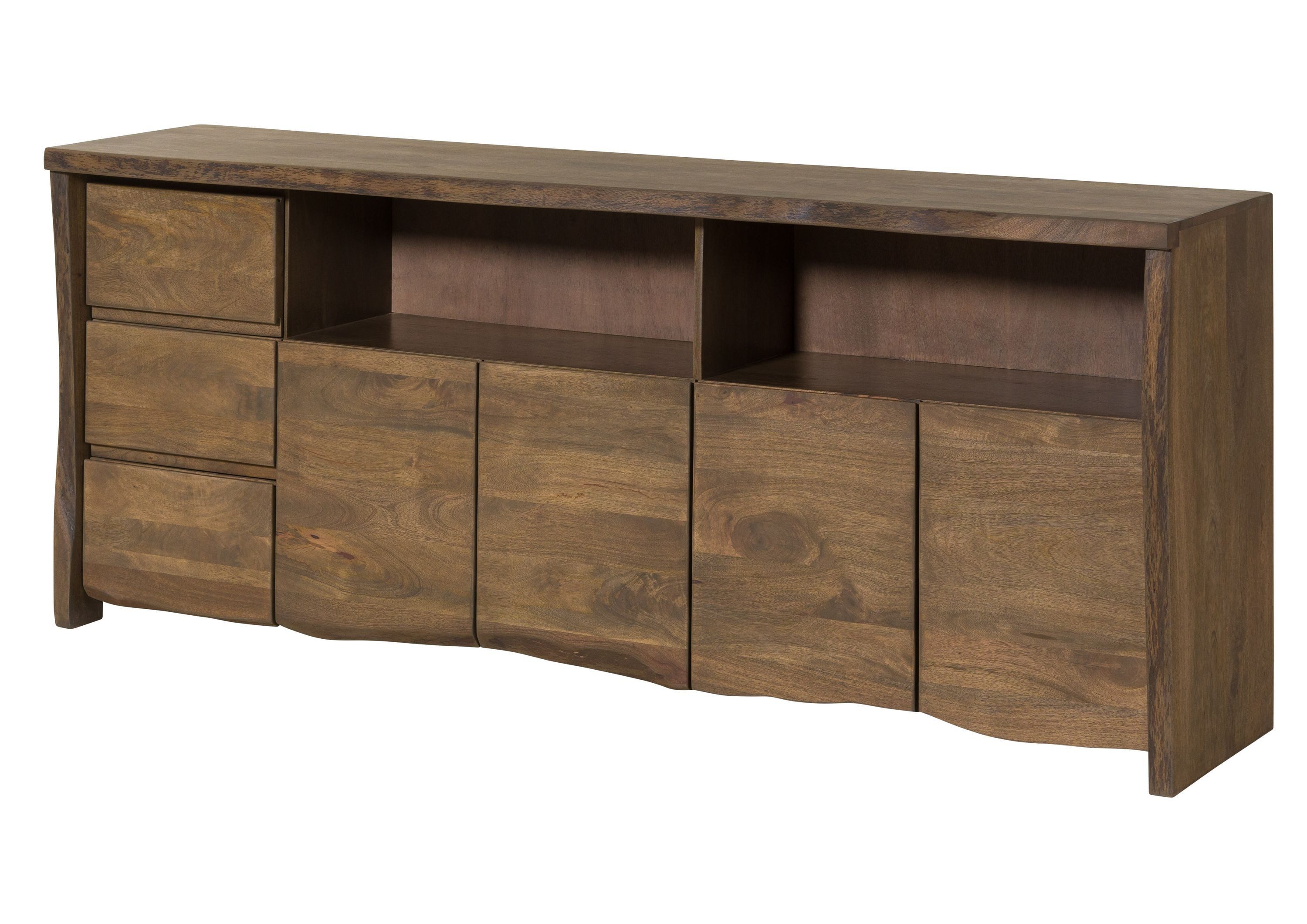 Massivmoebel24 Sideboard PURE MANGO (Massivholz), Mango 200x45x80 braun geölt PURE MANGO #217