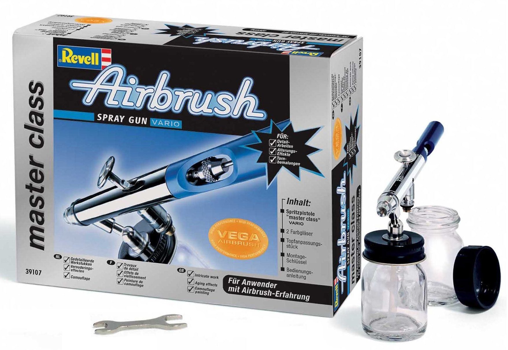 Revell® Farbsprühgerät Airbrush-Pistole - Spray Gun master class Vario