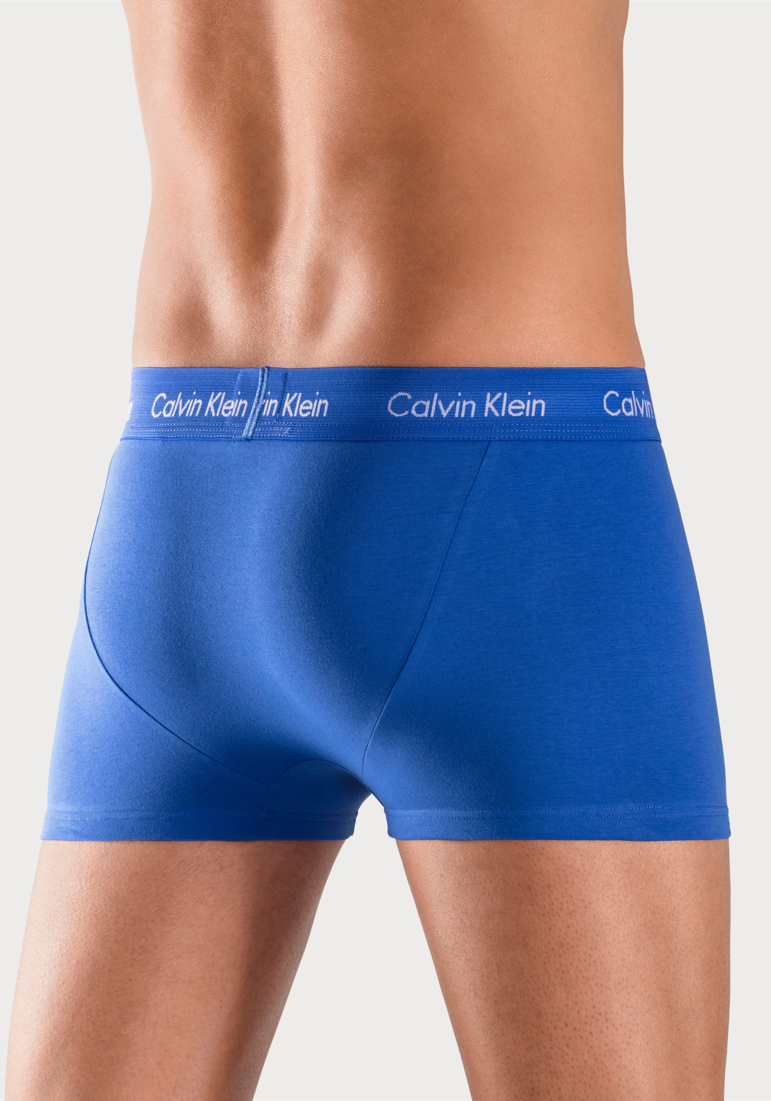 Calvin Klein Underwear Trunk CK TRUNK 3 PACK (3-St) in blautönen mit Logo-Elastikbund – Bild 5 von 5