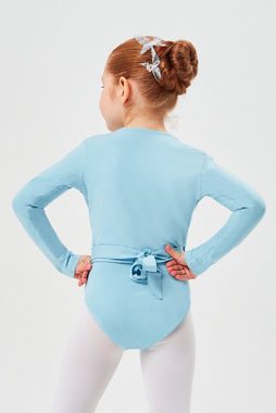 tanzmuster Sweatjacke Ballett Wickelacke Mandy aus weicher Baumwolle Ballettjacke für Mädchen
