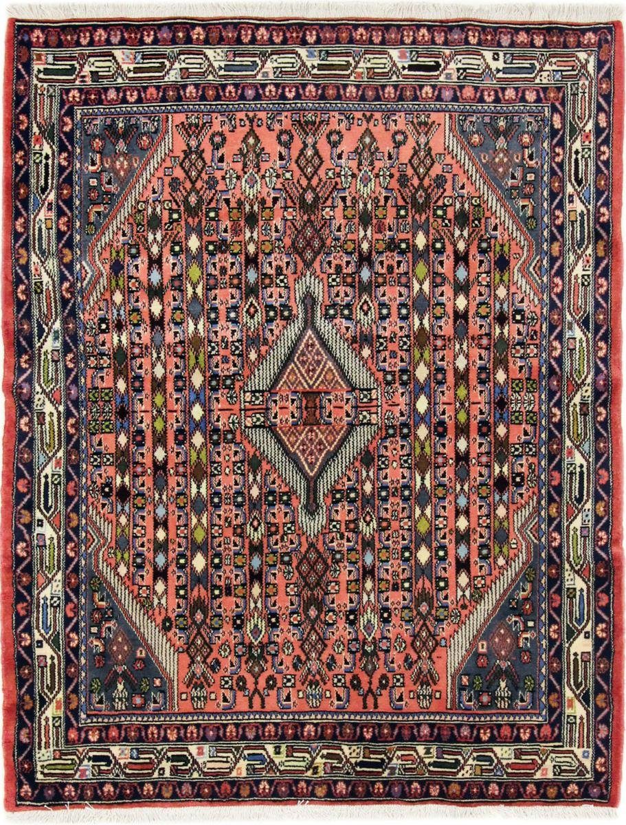 Orientteppich Hamadan 134x174 Handgeknüpfter Orientteppich / Perserteppich, Nain Trading, rechteckig, Höhe: 8 mm