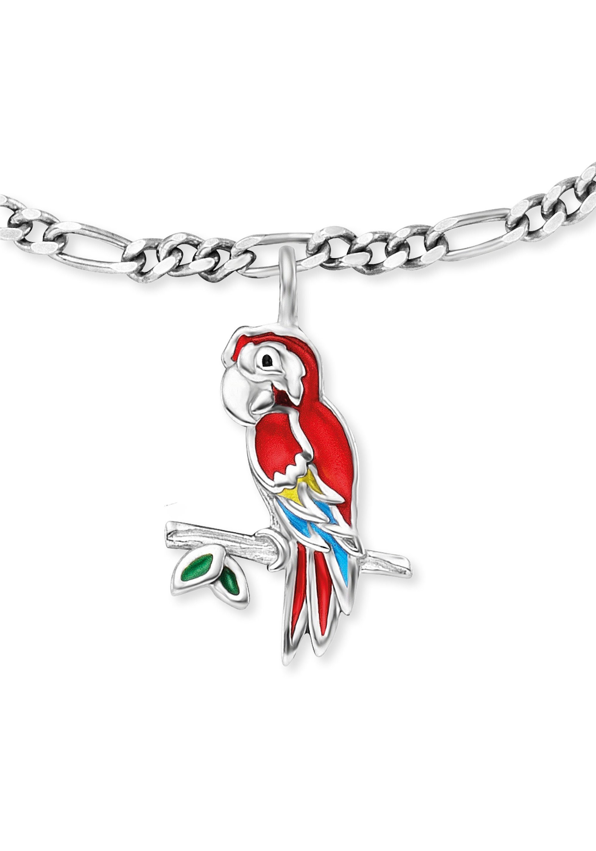 Herzengel Armband Papagei, HEB-PARROT, Emaille mit