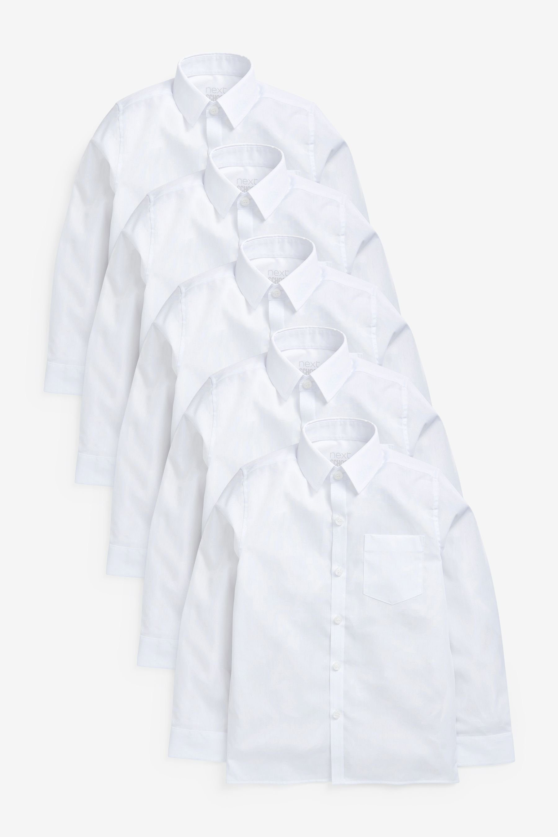 Next Langarmhemd Langarmhemden im Slim-Fit (3 günstig online kaufen