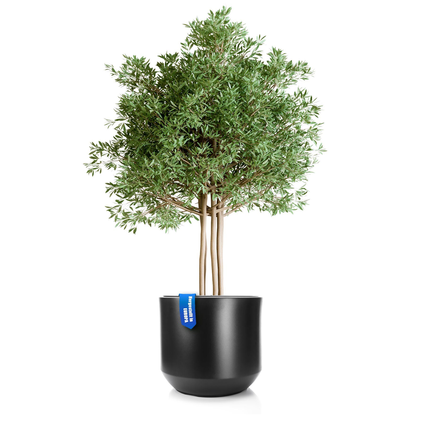 BigDean Blumentopf Pflanzkübel Style ø 58 cm anthrazit wetterfester Blumenkübel (Set, 1 St., Pflanzkästen), Blumentopf, Pflanzkübel, Wetterfest, UV-Beständig, Langlebig