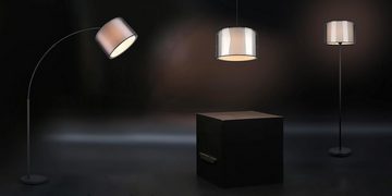 lightling Pendelleuchte Barto, ohne Leuchtmittel, moderne Pendellampe mit Schirmen aus Stoff und Kunststoff