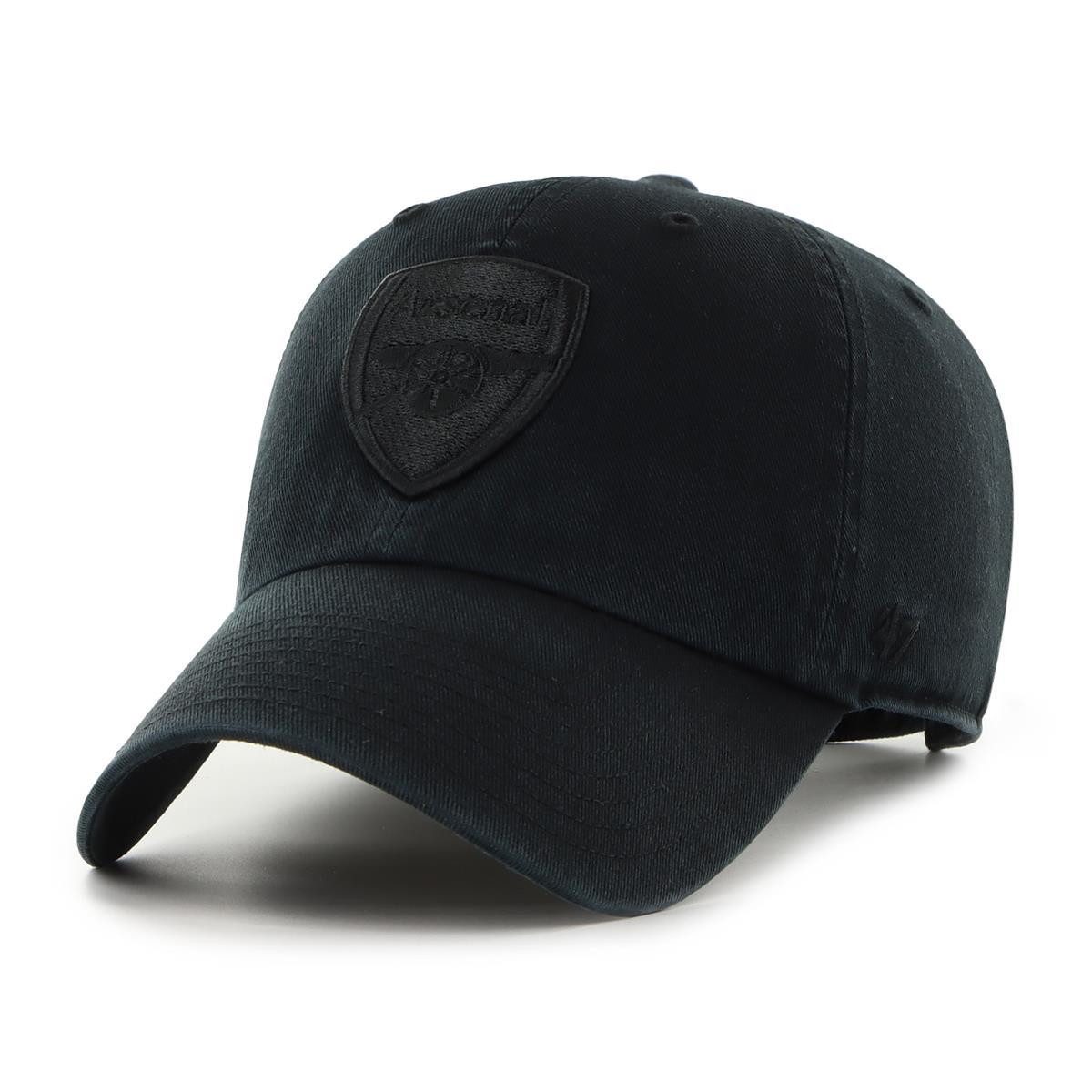 47 Brand Baseball Cap 47 Brand Cap Arsenal FC 47 CLEAN UP Black Basecap 47 Logo Stickerei