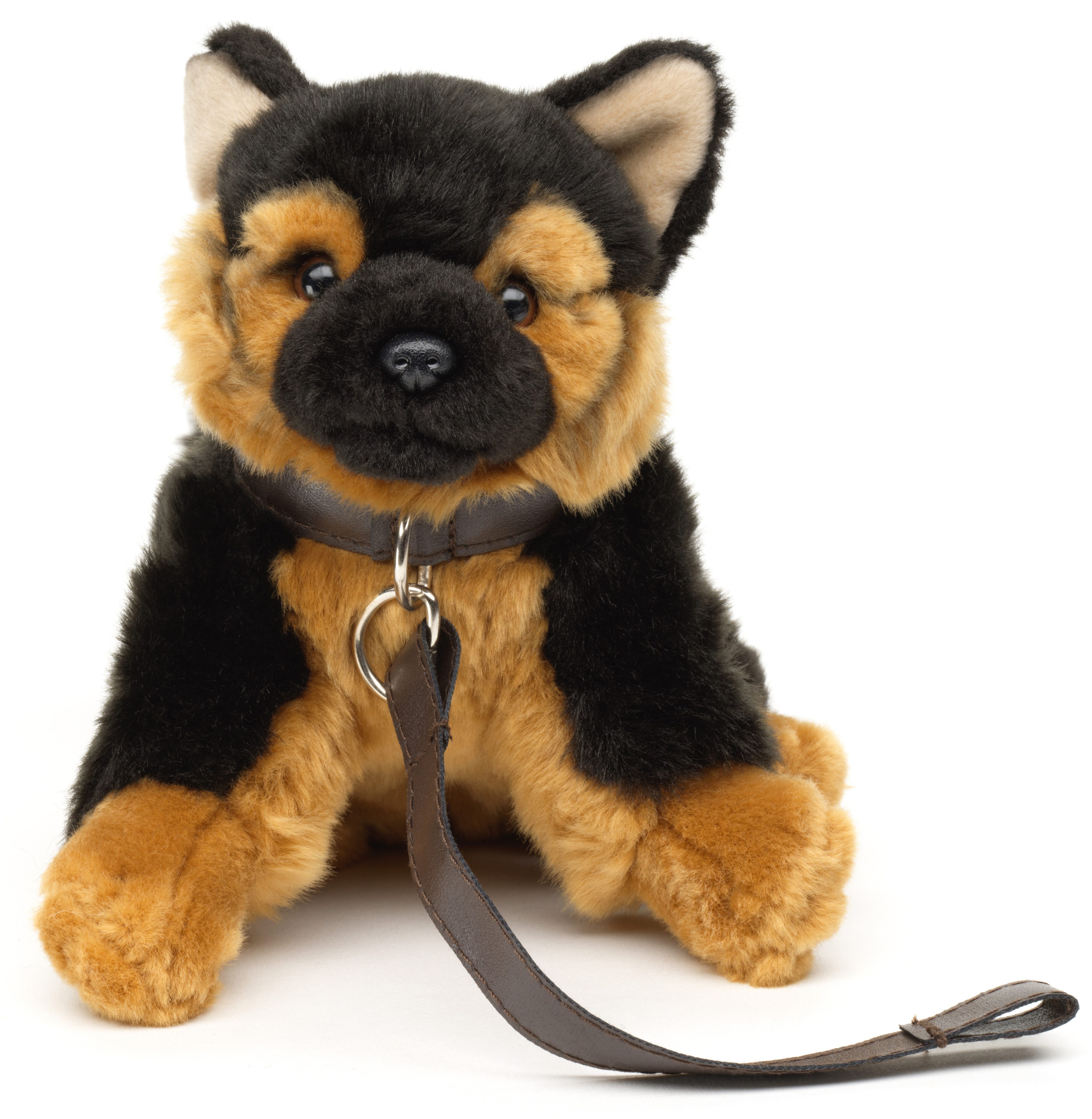 Uni-Toys Kuscheltier Hund m.Leine + Stimme, 18/19 cm - versch. Modelle - Pl günstig online kaufen
