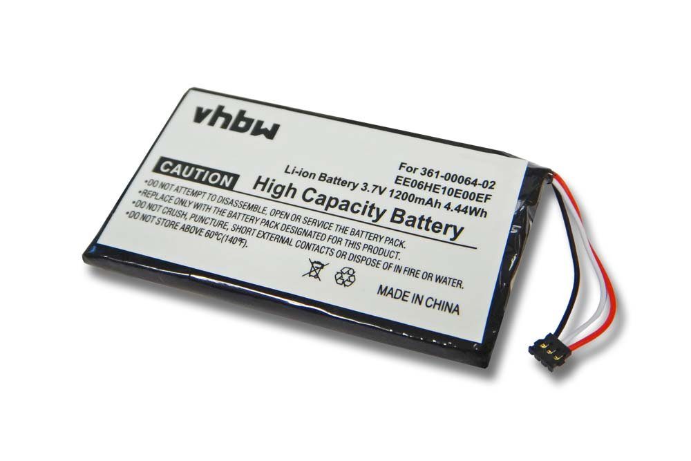 vhbw Ersatz für Garmin EE06HE10E00EF, 361-00064-02 für Akku Li-Polymer 1200 mAh (3,7 V)