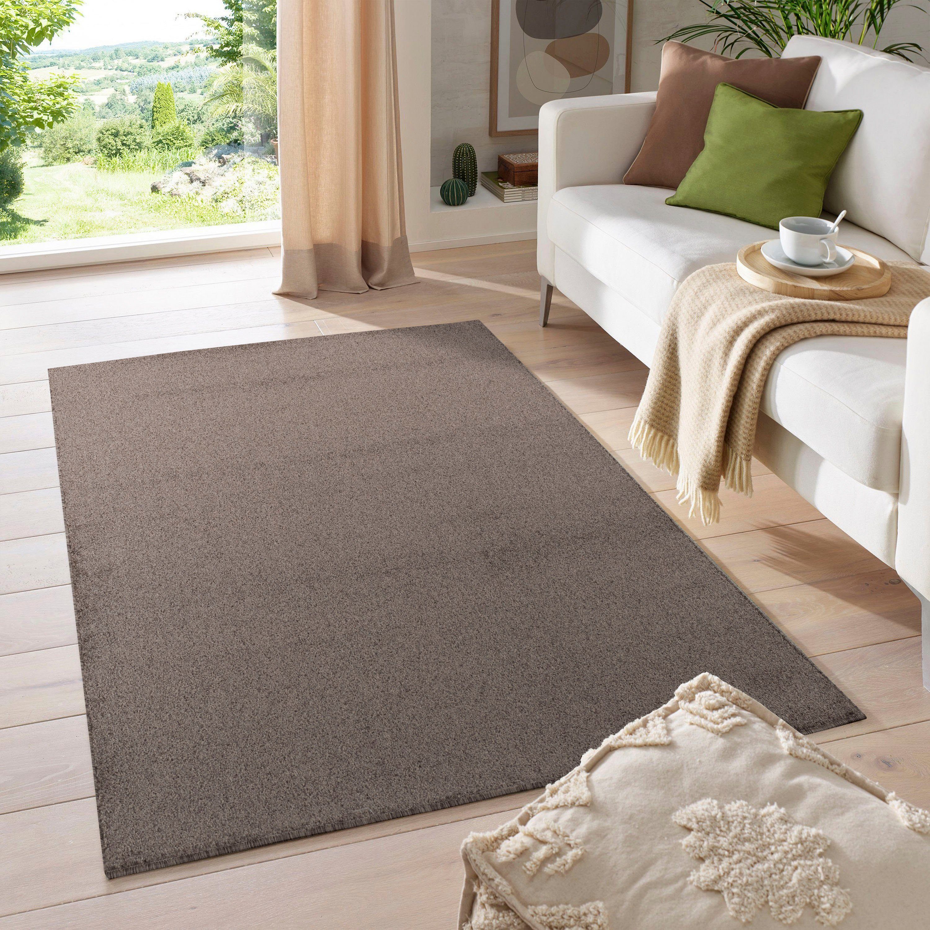 my home Teppich Kurzflor-Frisee MALAGA 4700 günstig online kaufen