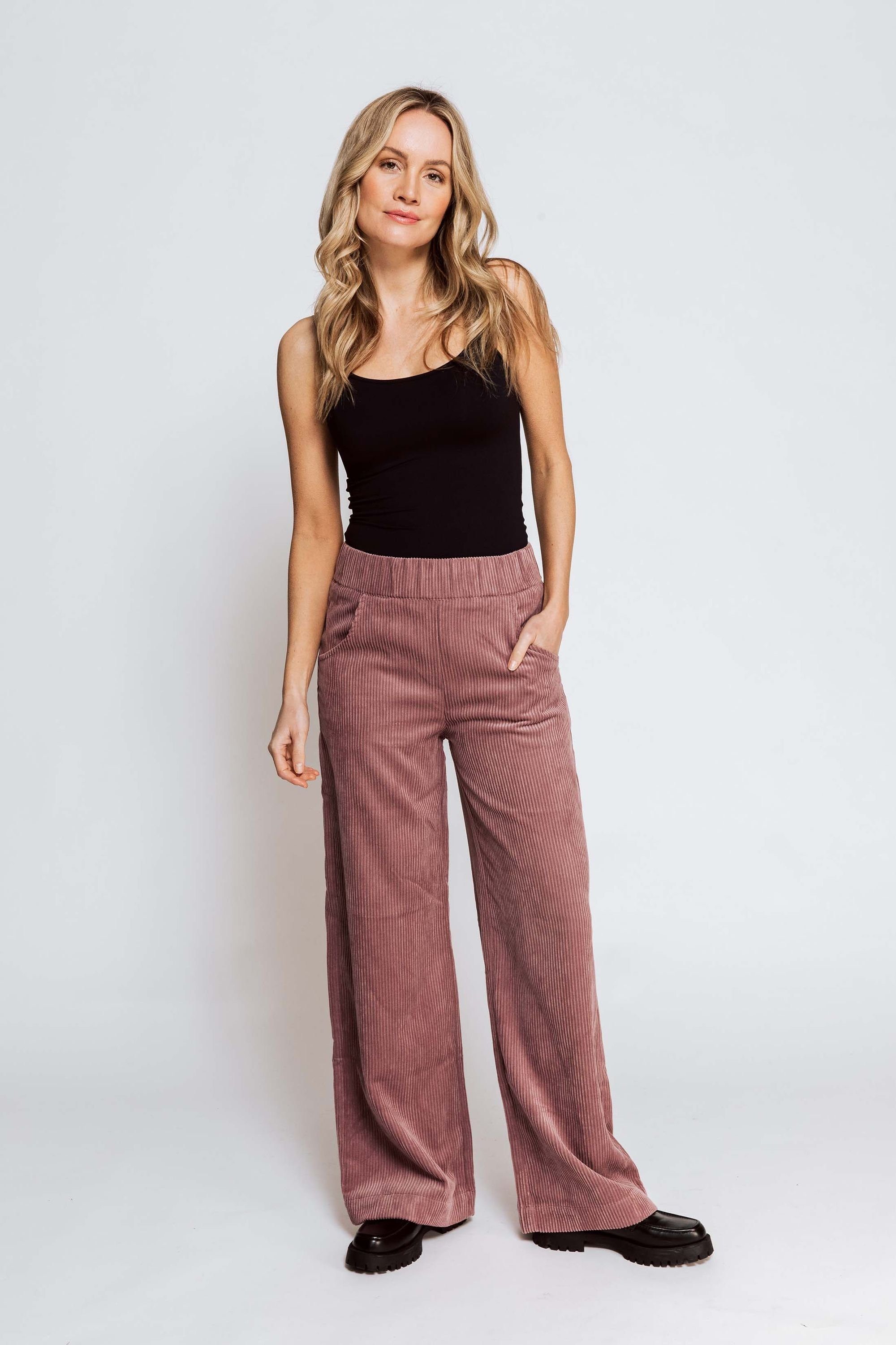 Zhrill Stoffhose Cord Schlaghose RAYA Rose günstig online kaufen