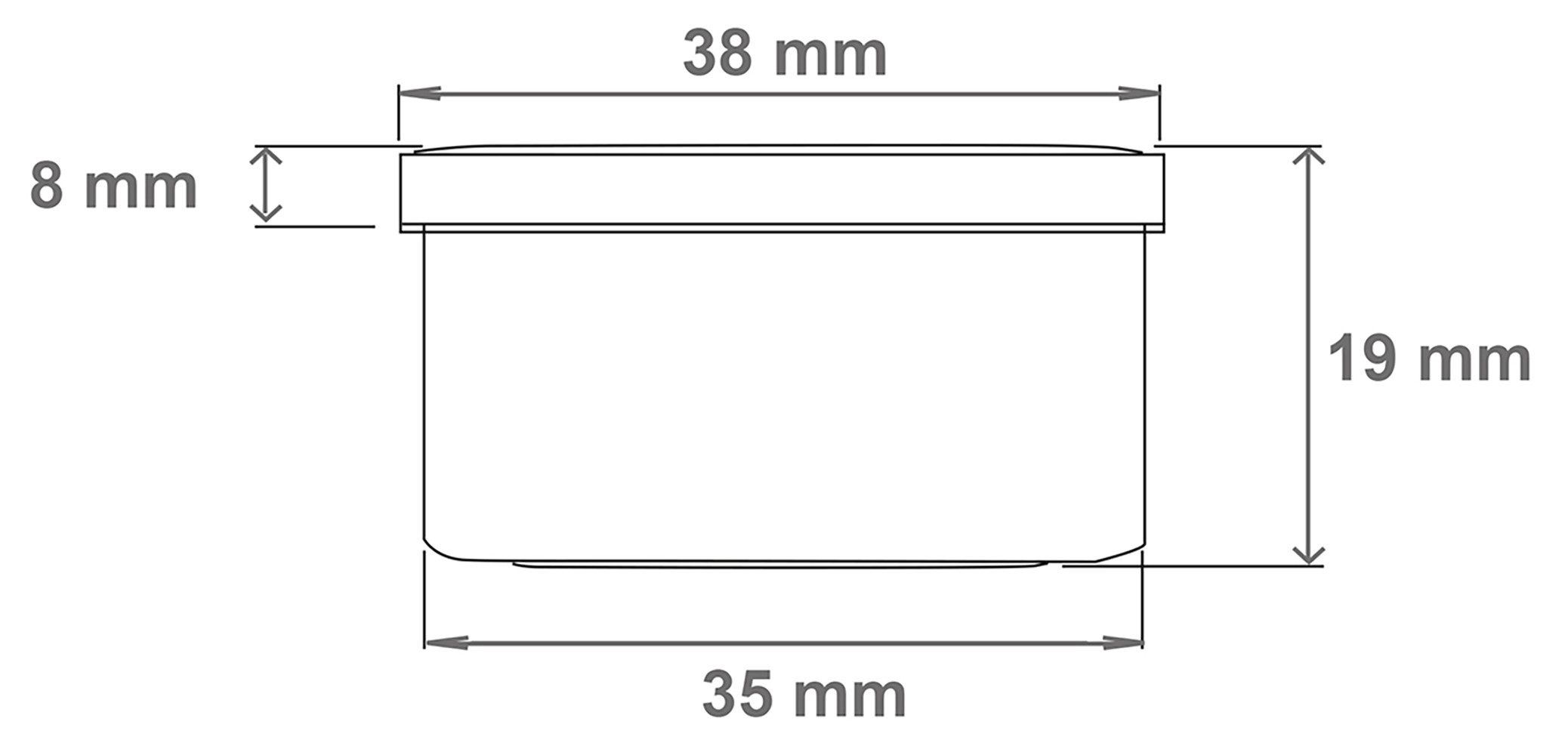 Doserie Kuhn Dose für Salben, Cremes oder Kleinigkeiten (Füllvolumen 12 ml (flach), Höhe 19 mm, 30 St., Salbendosen mit passenden Deckeln), Cremedose, Salbenkru – Bild 2 von 2