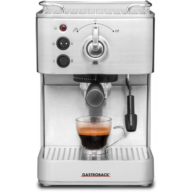 Gastroback Siebträgermaschine Design Espresso Plus – Siebträger Espressomaschine – edelstahl