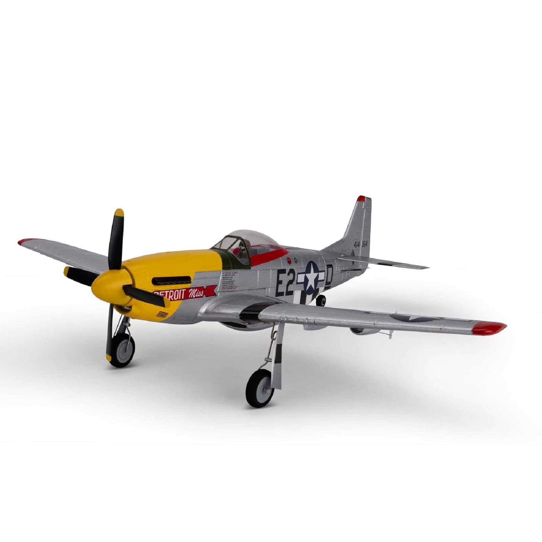 RC-Flugzeug E-flite UMX P-51D Mustang Detroit Miss BNF Basic, AS3X, SAFE