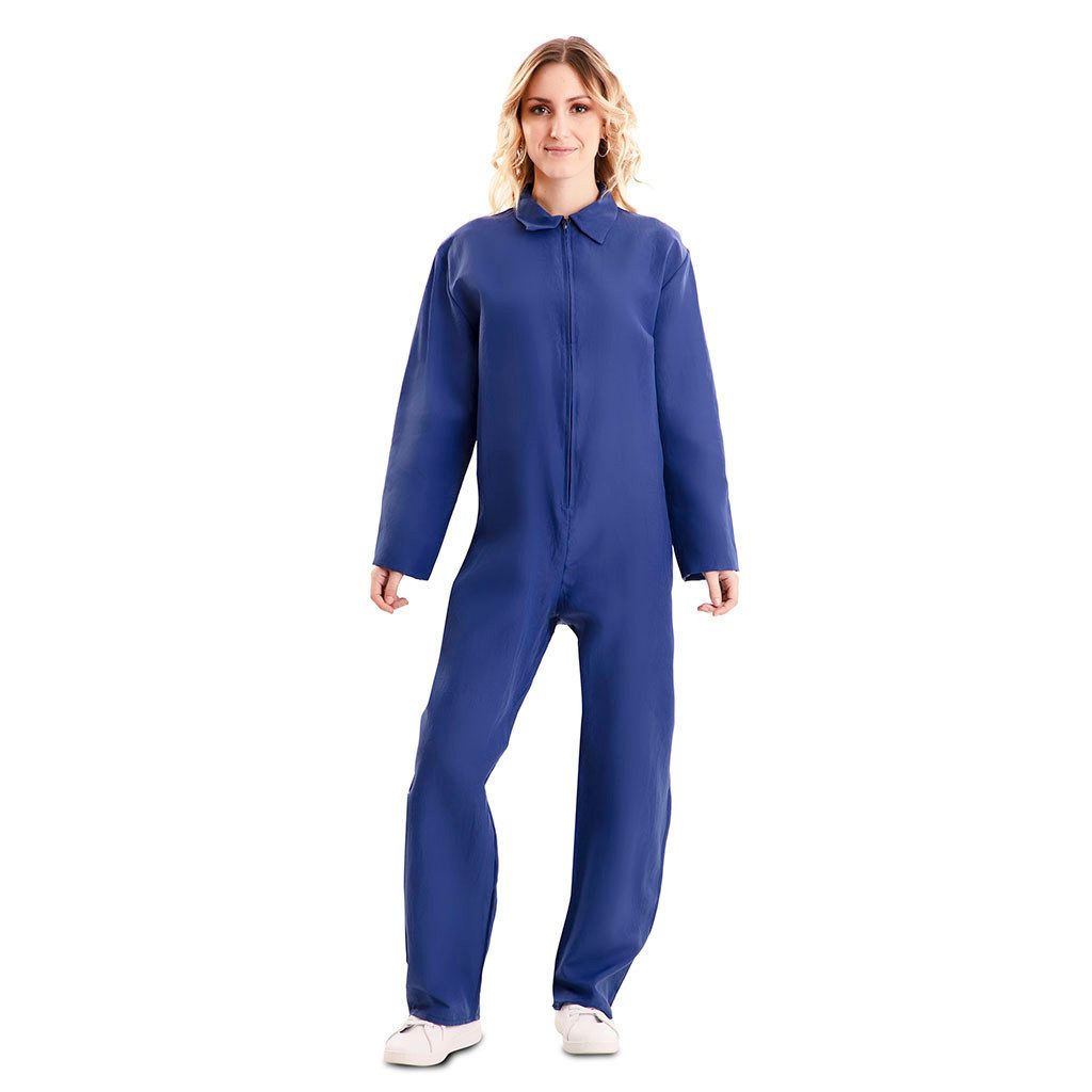Fyasa Kostüm Overall blau Kostüm Arbeitsoverall Unisex