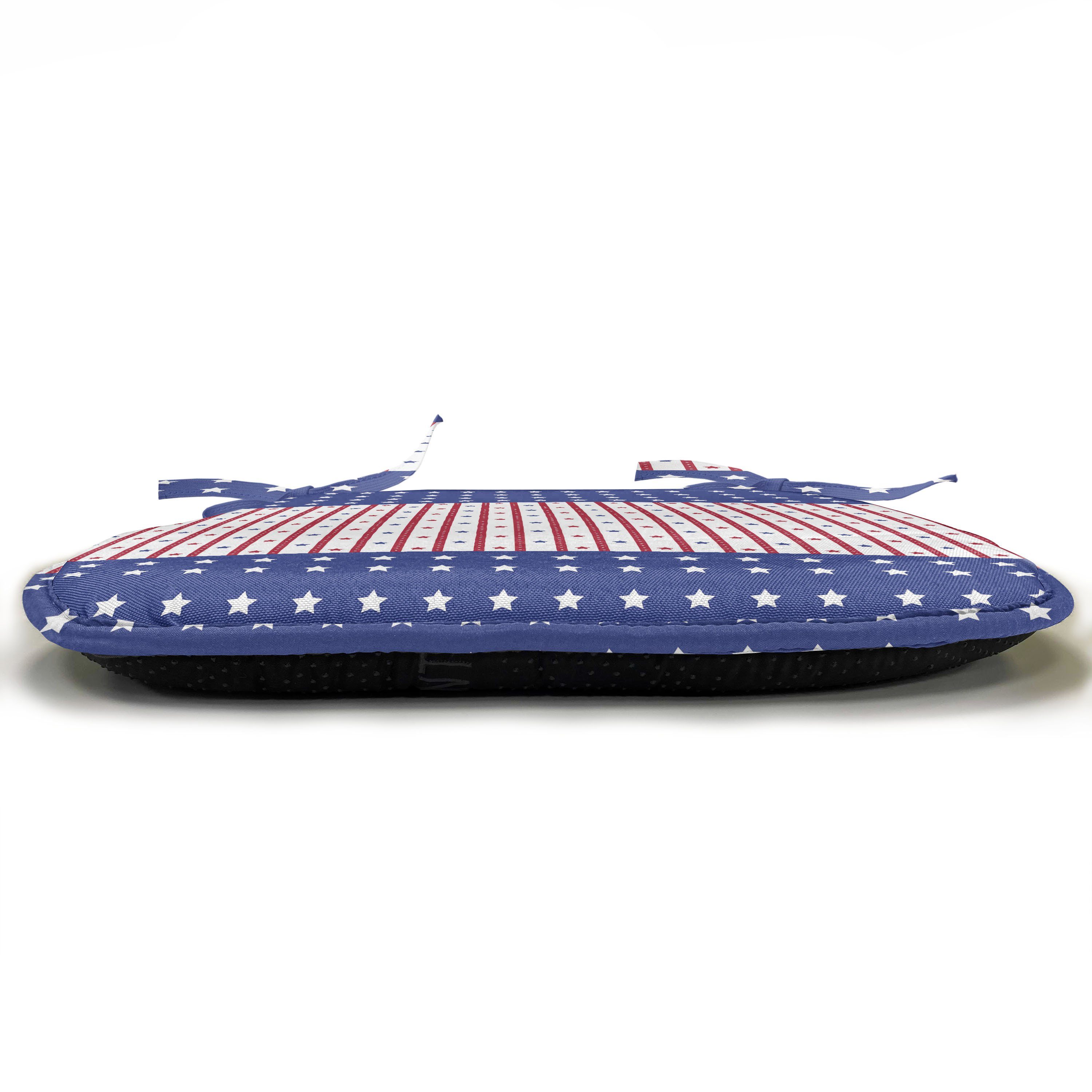 mit Abakuhaus Riemen Kissen Stuhlkissen für Stripes-Flagge wasserfestes Dekoratives Staaten Amerika Küchensitze, Stars and von Vereinigte