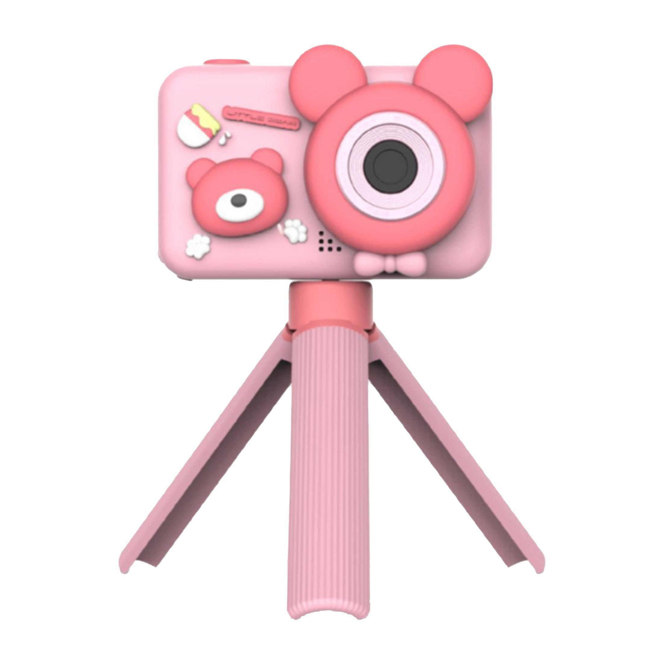 KINSI Kinder-Digitalkamera mit Dualer Kamera,2600P HD Auflösung Sofortbildkamera (Musikplayer,Ideal für Jungen & Mädchen ab 3 Jahren)