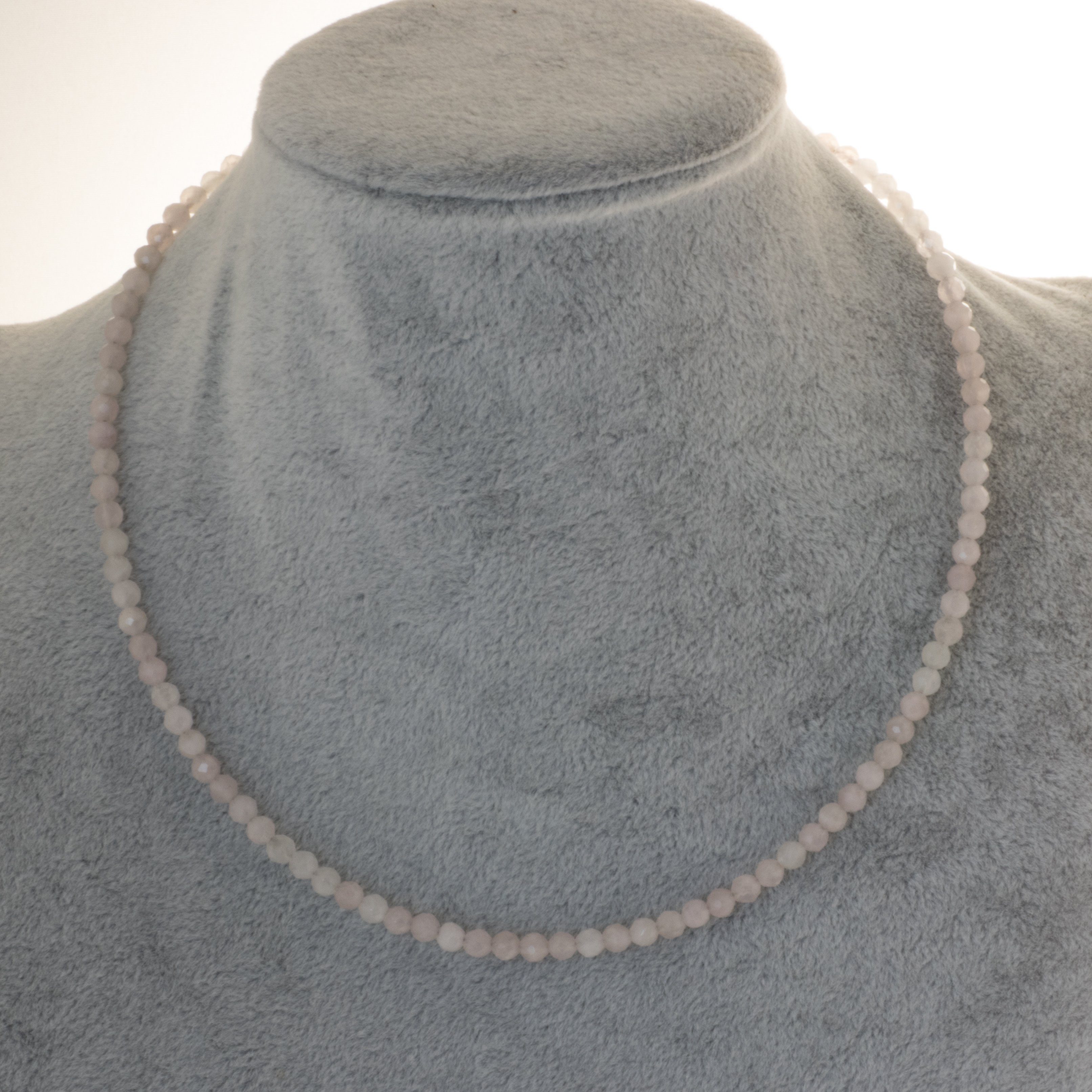 Bella Carina Perlenkette Kette Rosenquarz facettiert 4 mm günstig online kaufen