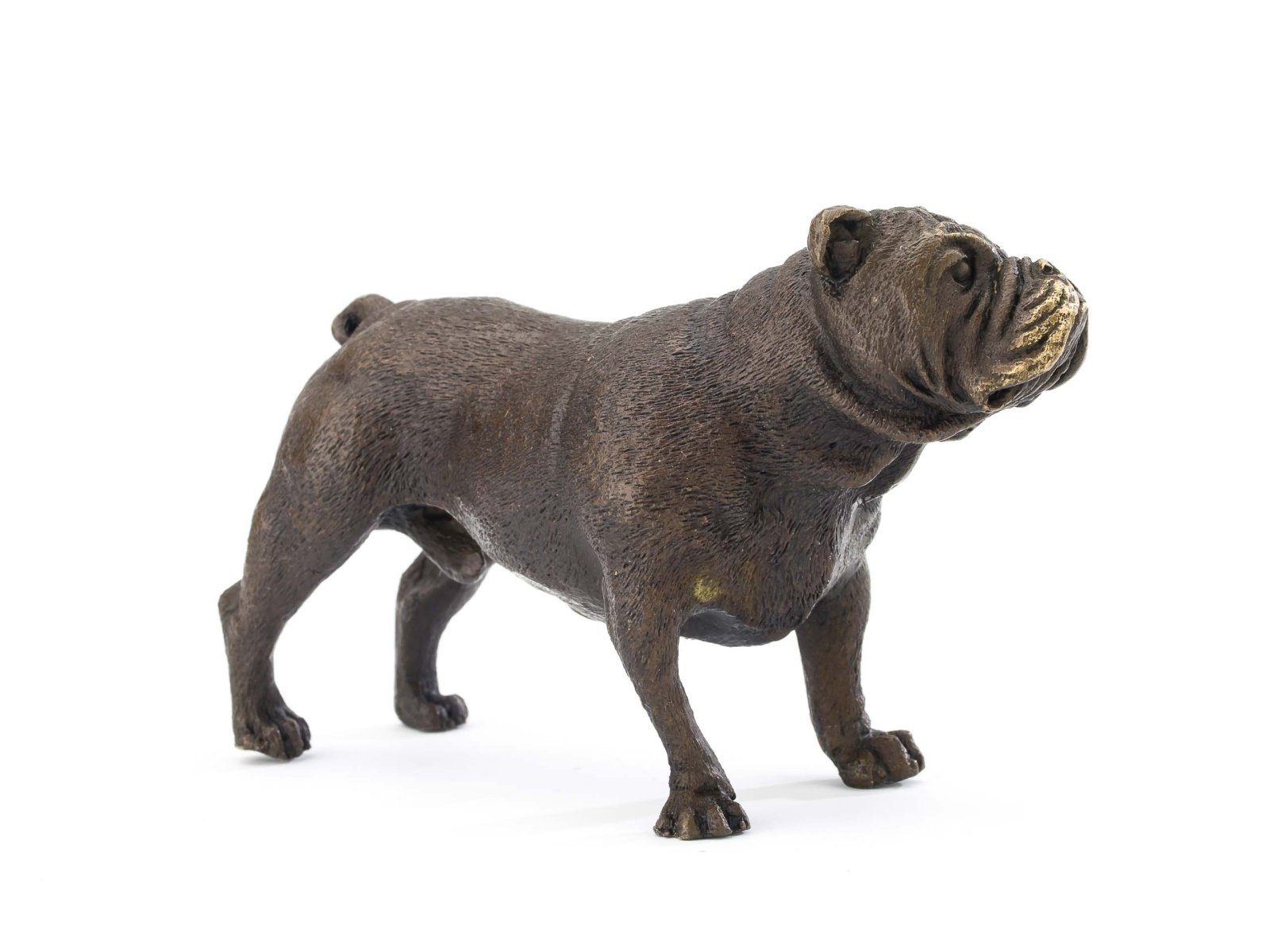Aubaho Skulptur Bronze Bulldogge Figur antik Dogge Hund S Skulptur Bronzeskulptur Mops