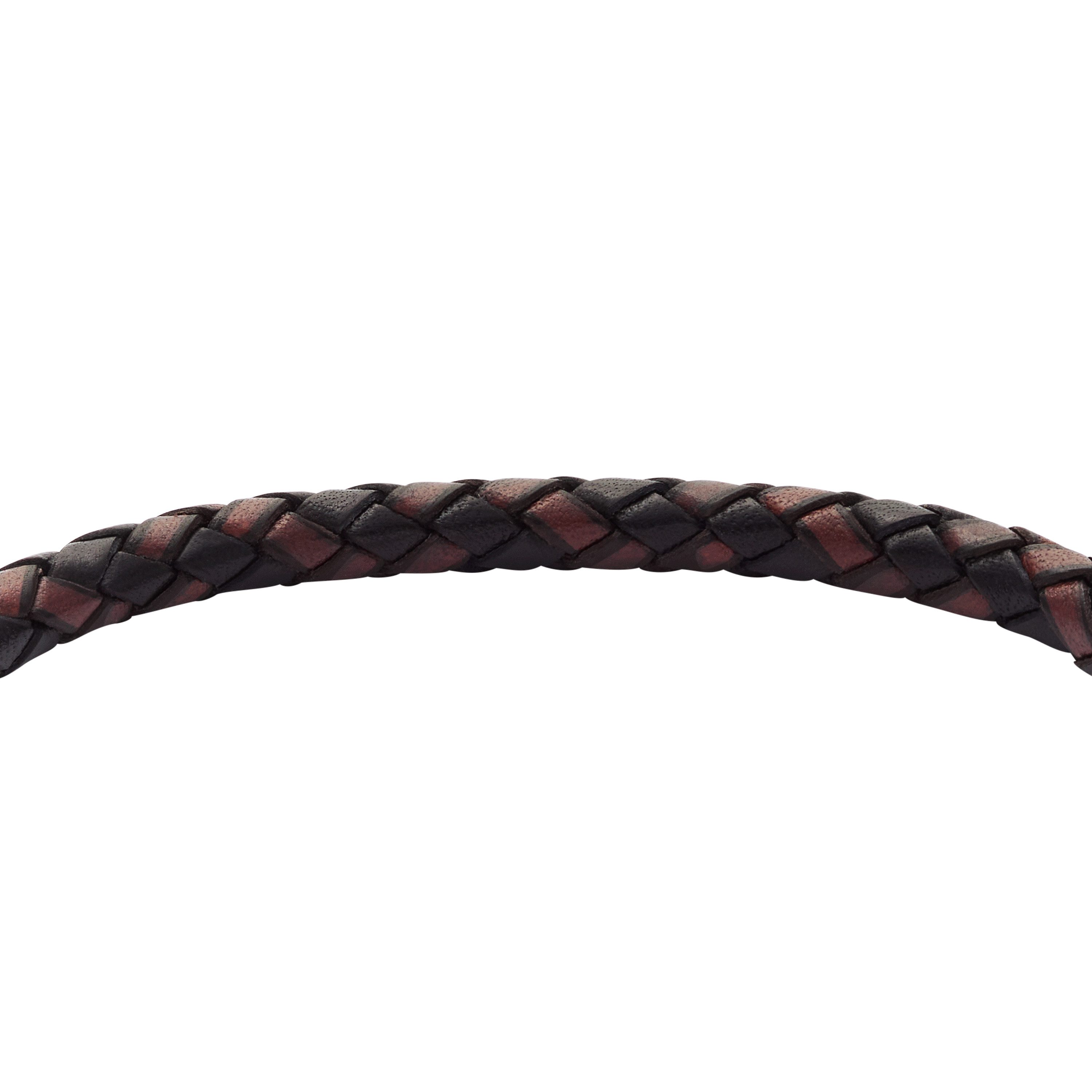 Fossil Armband Schmuck Geschenk Edelstahl Leder KNOX